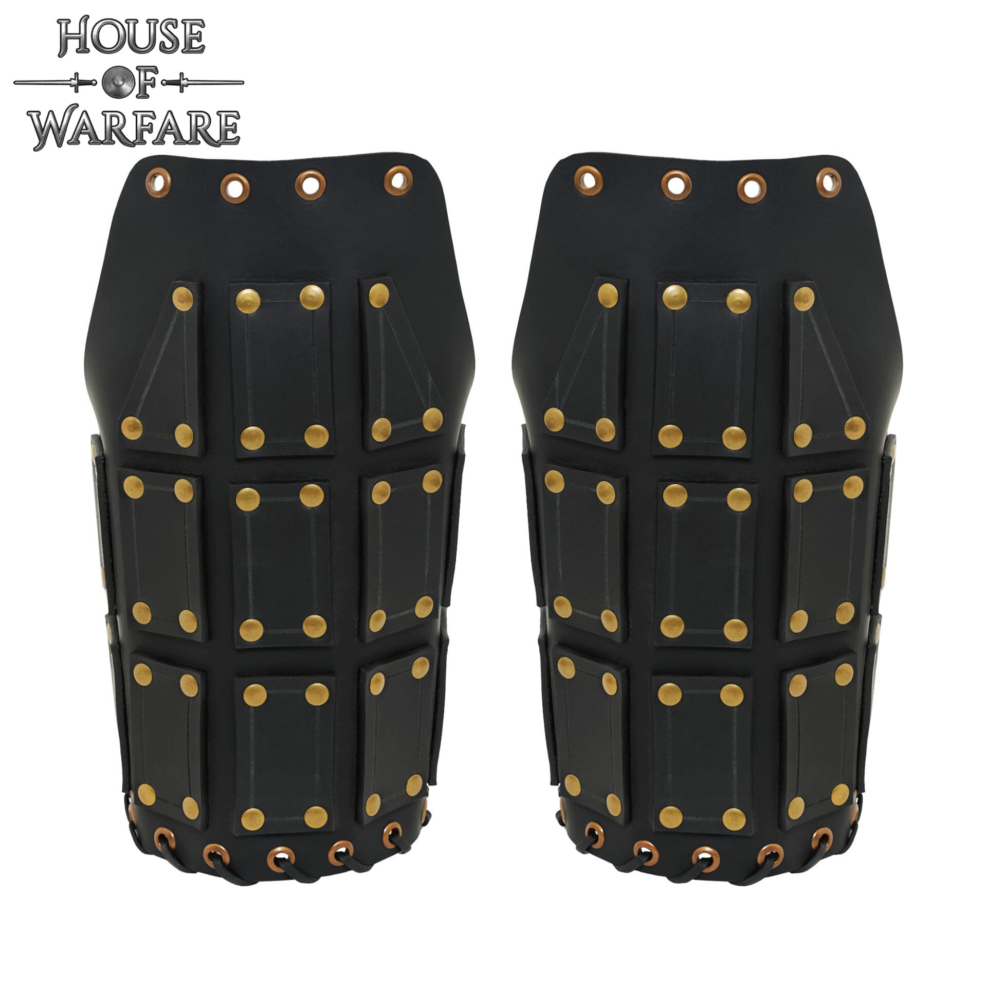 Hombreras de Cuero / Pauldrons Negro - Imagen 2