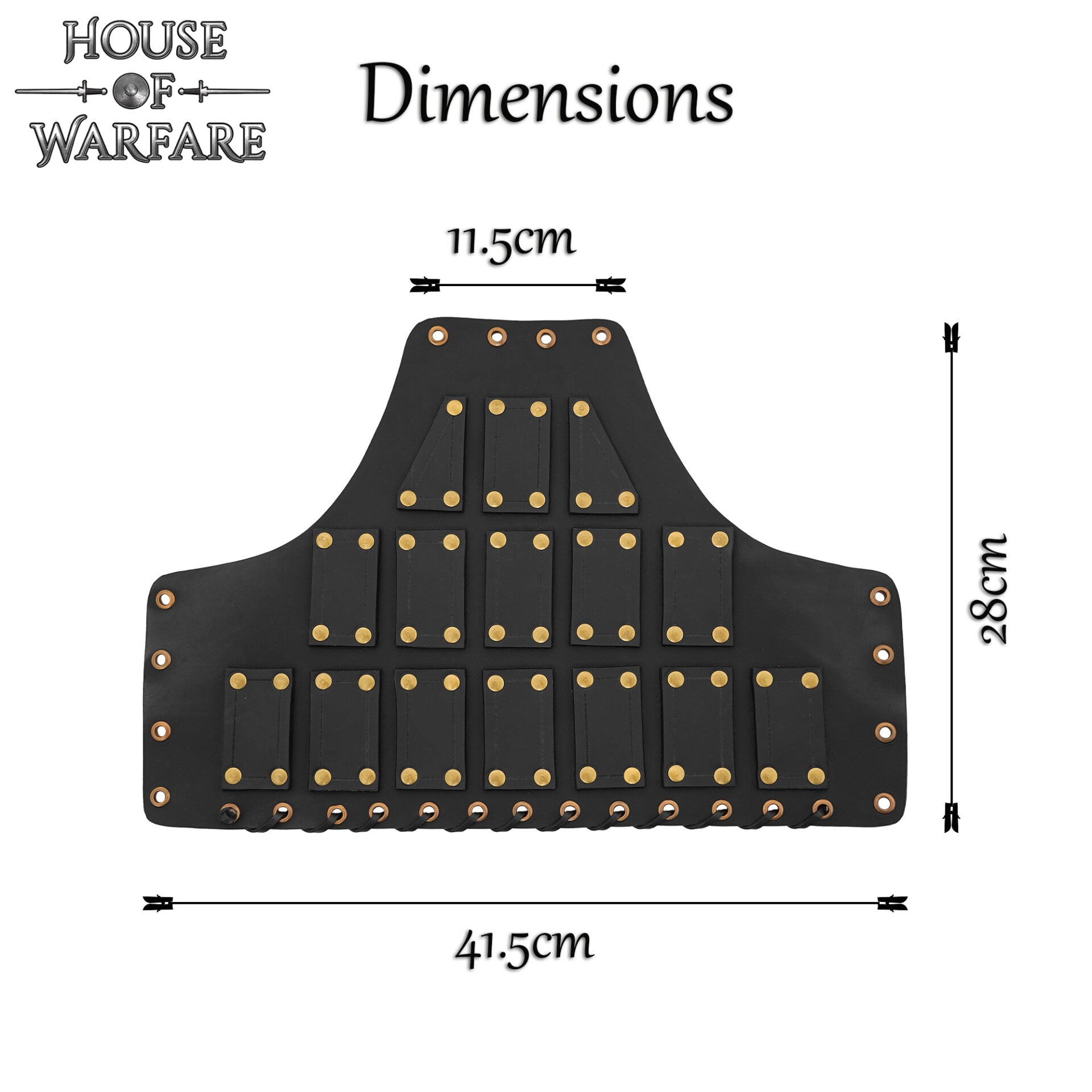 Hombreras de Cuero / Pauldrons Negro - Imagen 3