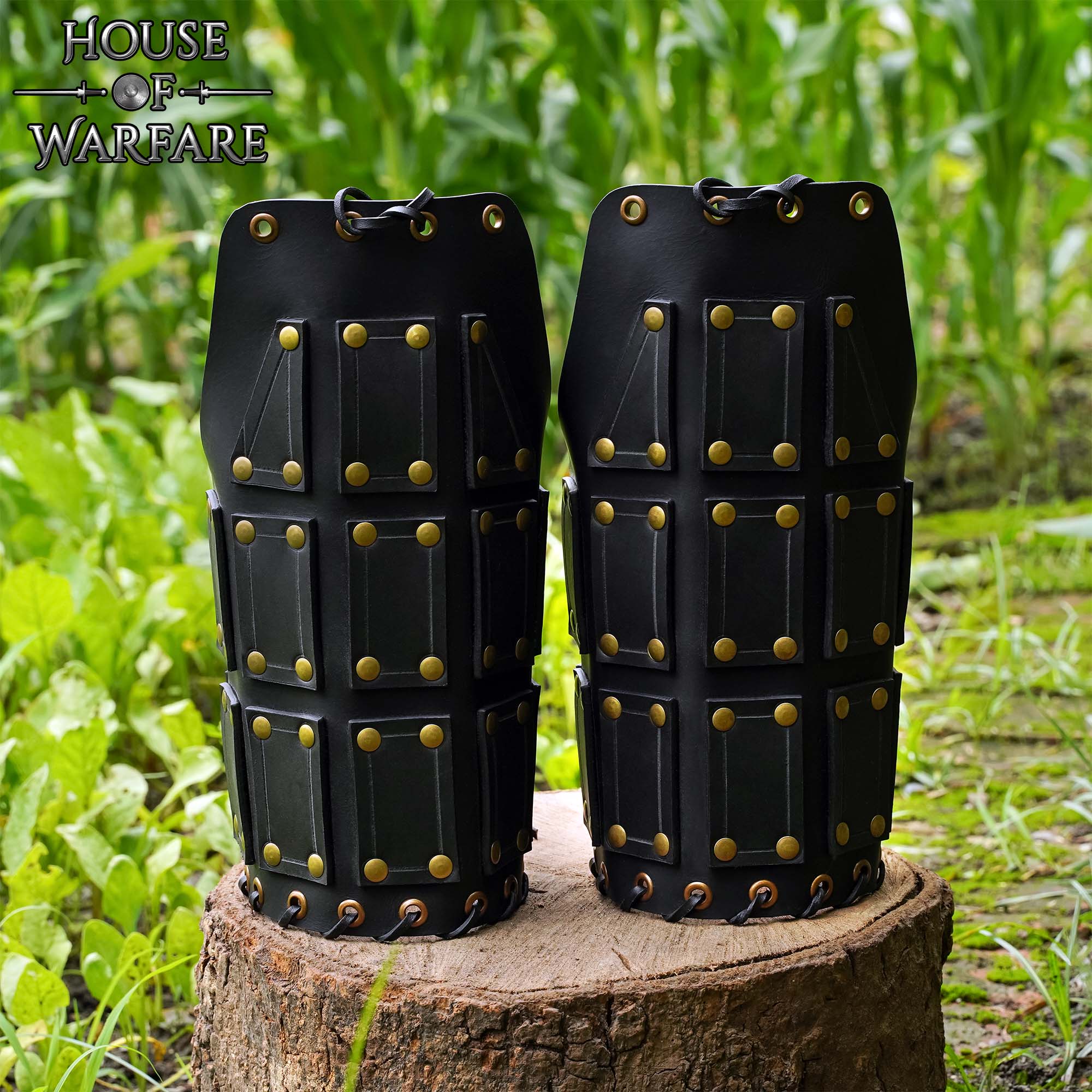 Hombreras de Cuero / Pauldrons Negro - Imagen 1