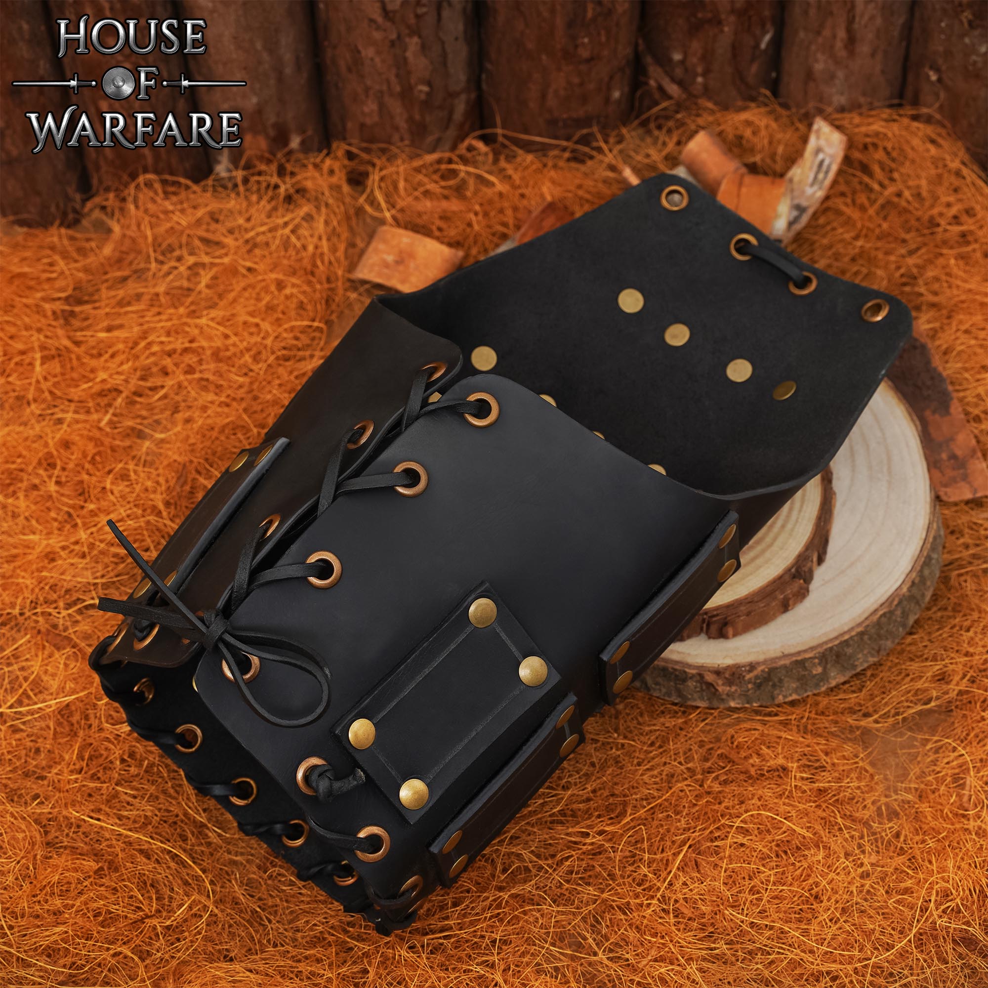 Hombreras de Cuero / Pauldrons Negro - Imagen 4