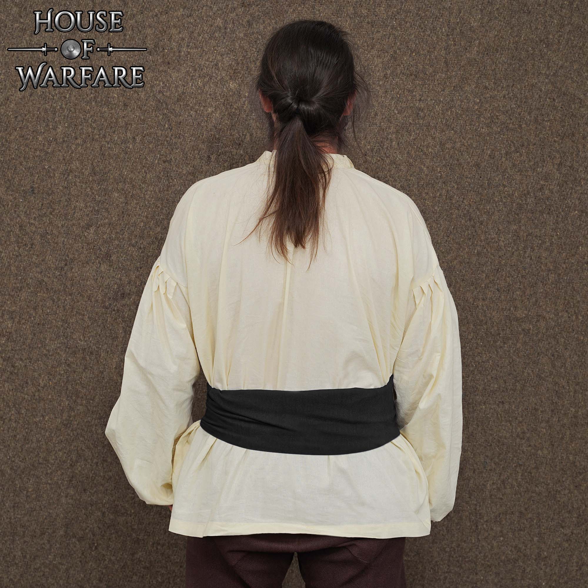 Fajín Pirata de Algodón Negro - 12 Pies- Accesorio Cinturón para Disfraces Históricos - Imagen 9