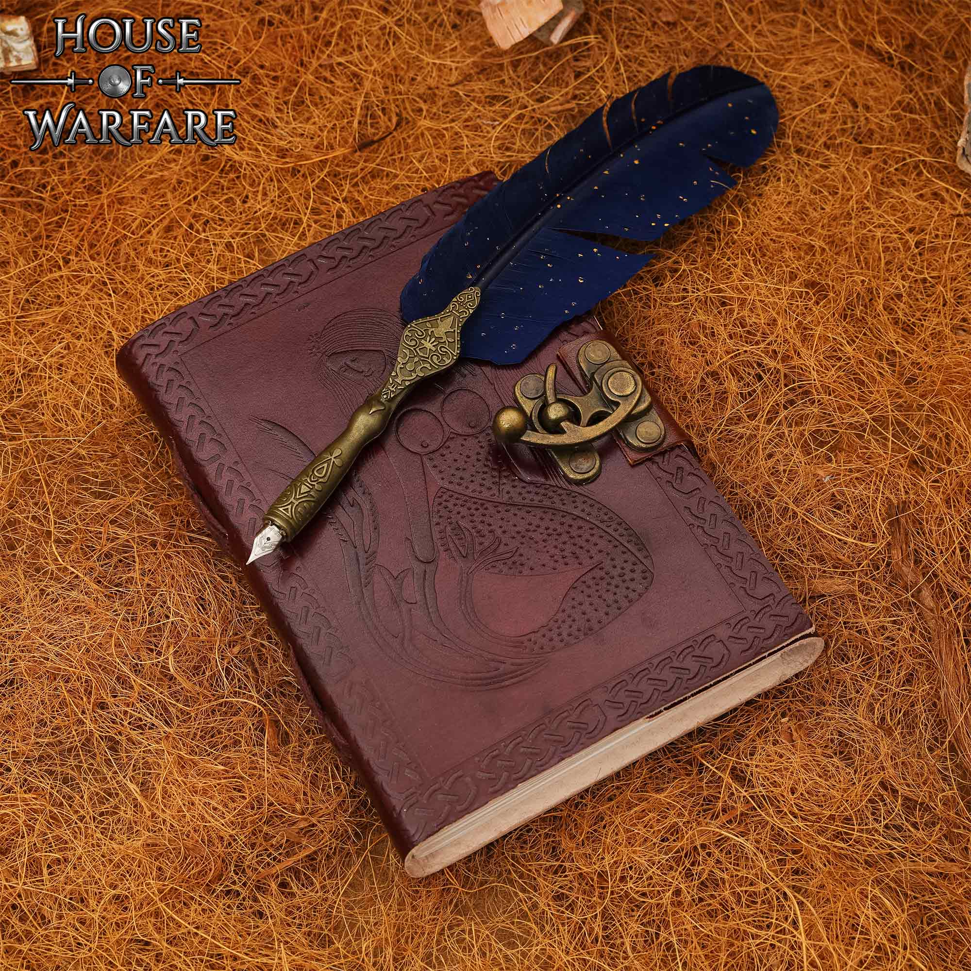 Diario de Cuero Auténtico Hecho a Mano The Mermaid - Imagen 3