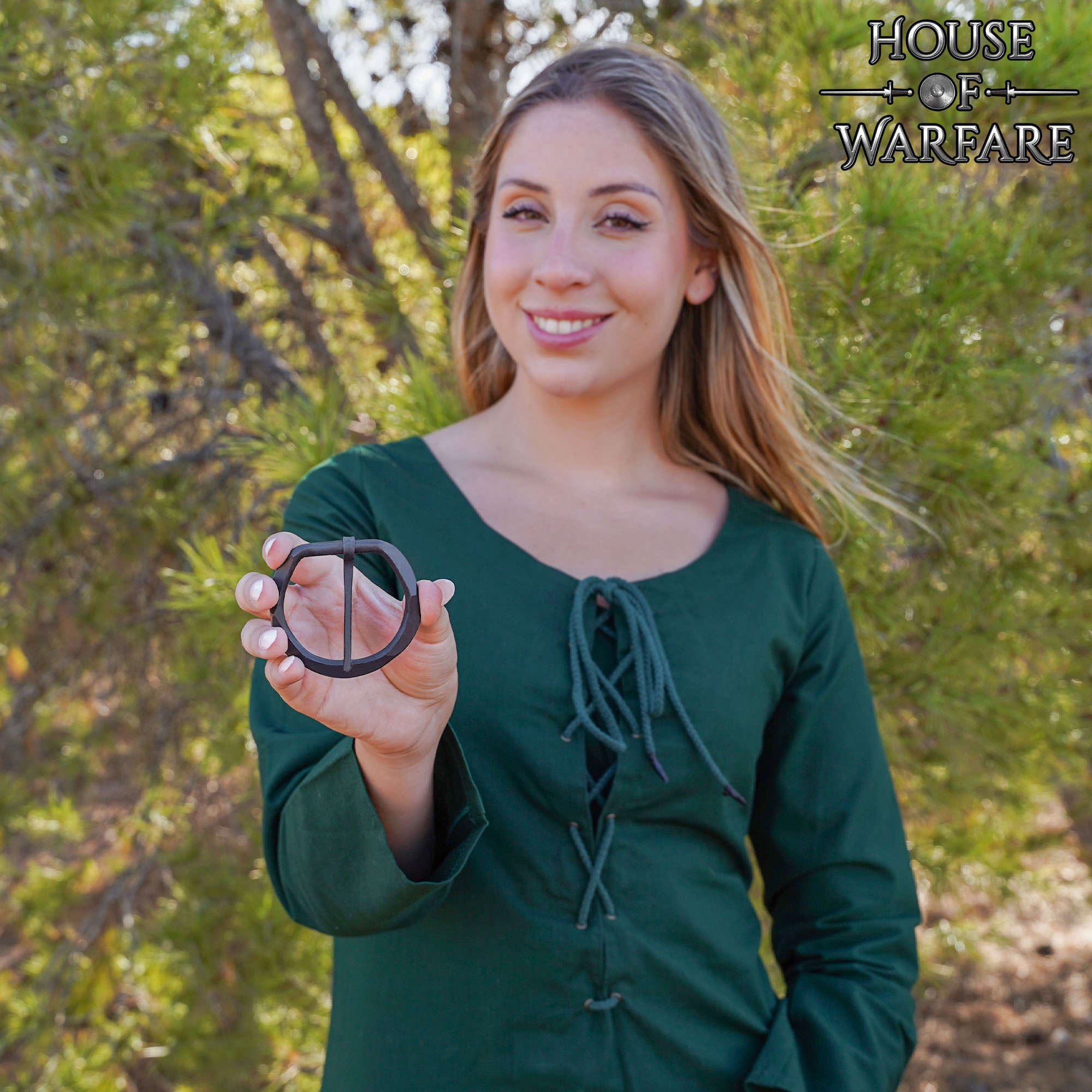 Hebilla Medieval Forjada a Mano para Cinturones Medievales de Fantasía - Imagen 7