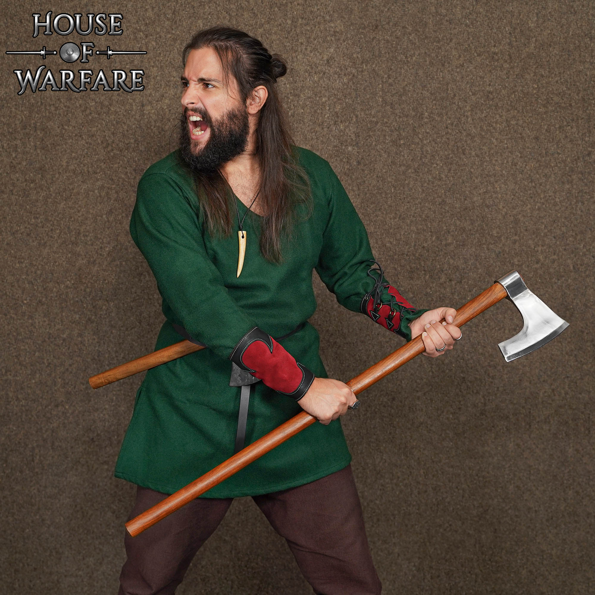 Brazales Arcanos de Cuero Auténtico Rojo - Imagen 3