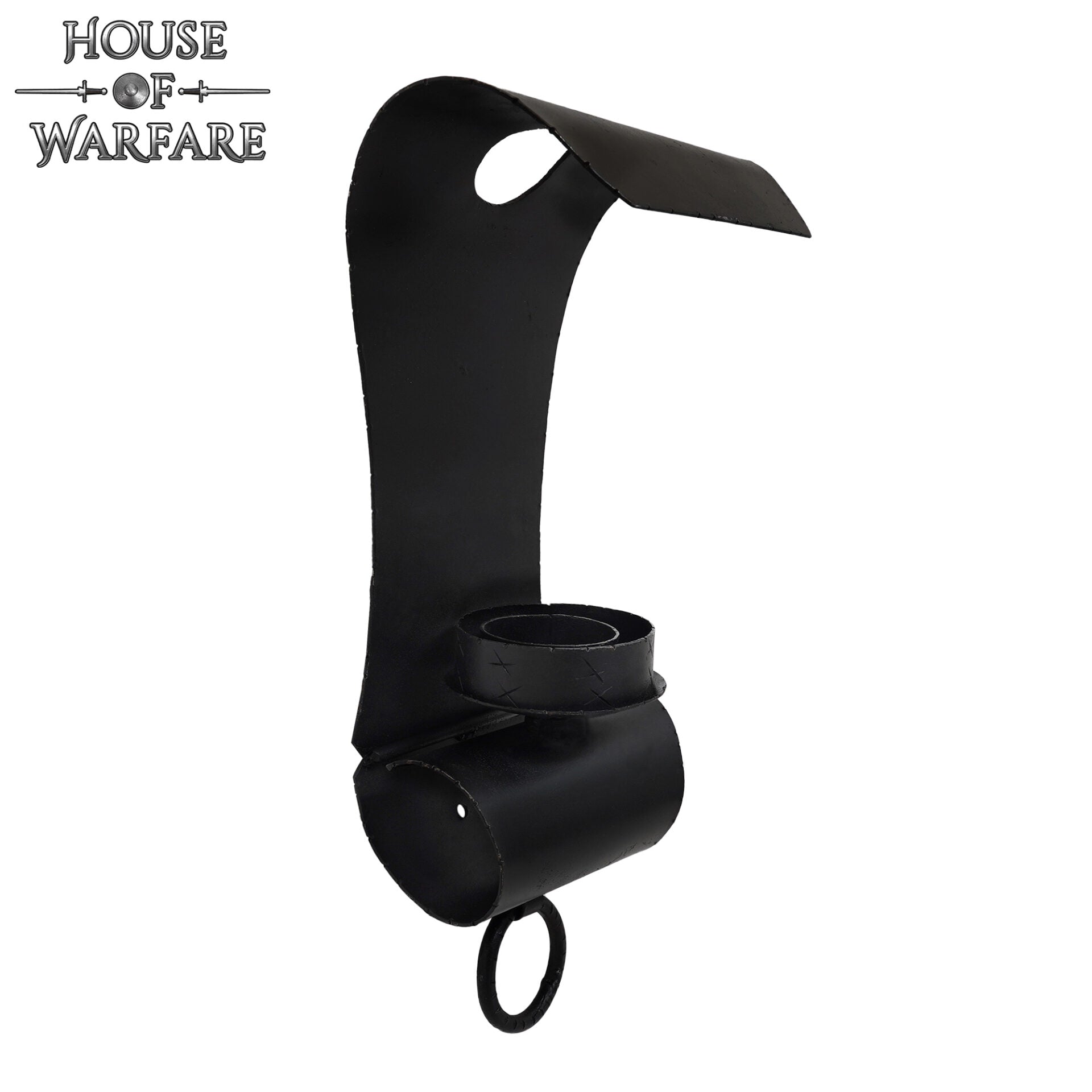 Vela Medieval de Hierro Forjado a Mano con Voluta para Montaje en Pared - Imagen 6