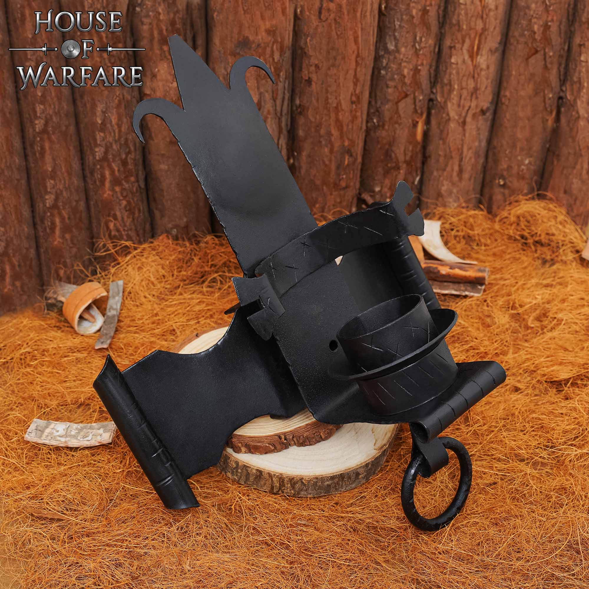 Castillo Medieval Candelabro de Pared de Hierro | Portavelas Gótico Forjado a Mano - Imagen 9