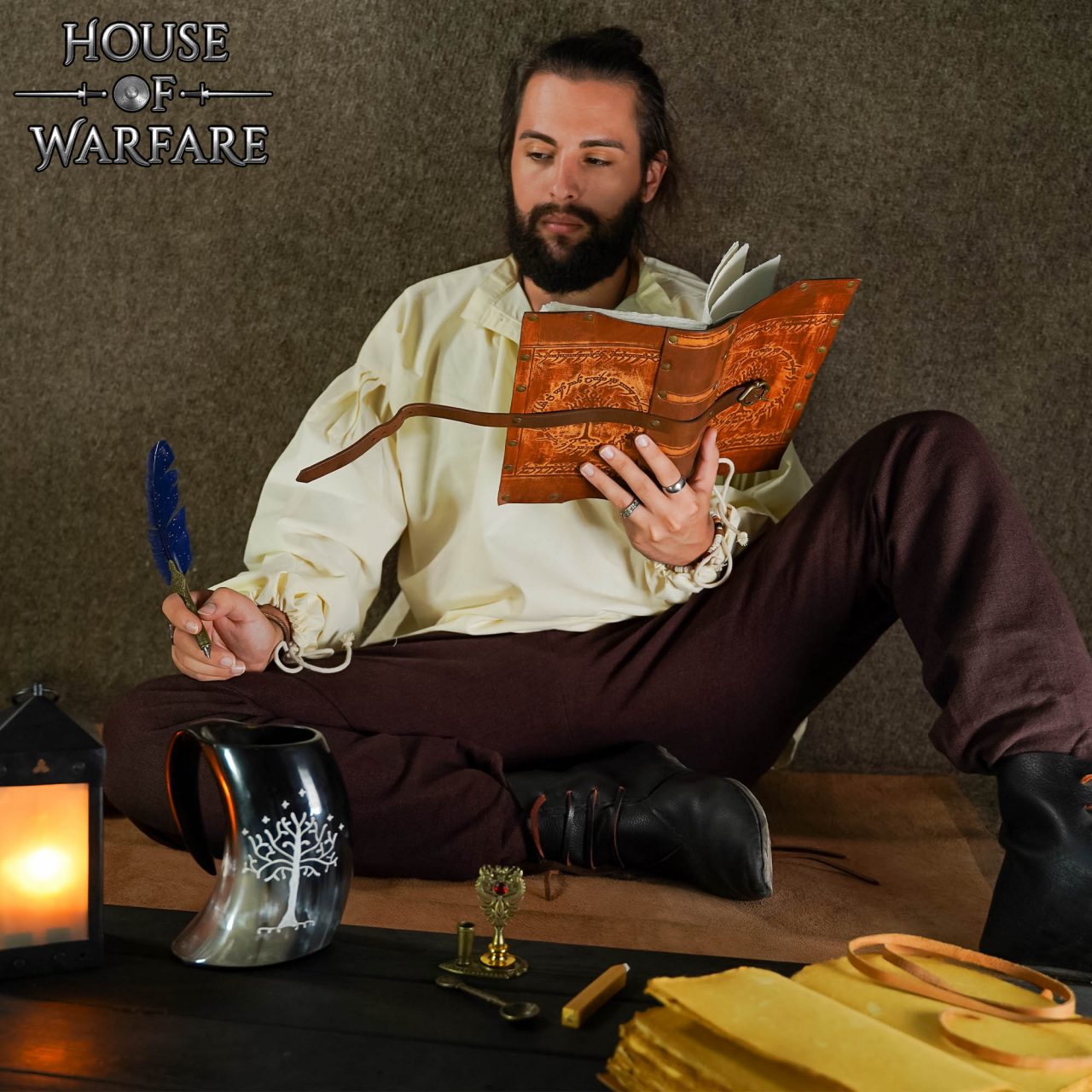 Diario de la Tierra Media Diario de Cuero Auténtico Hecho a Mano - Imagen 3