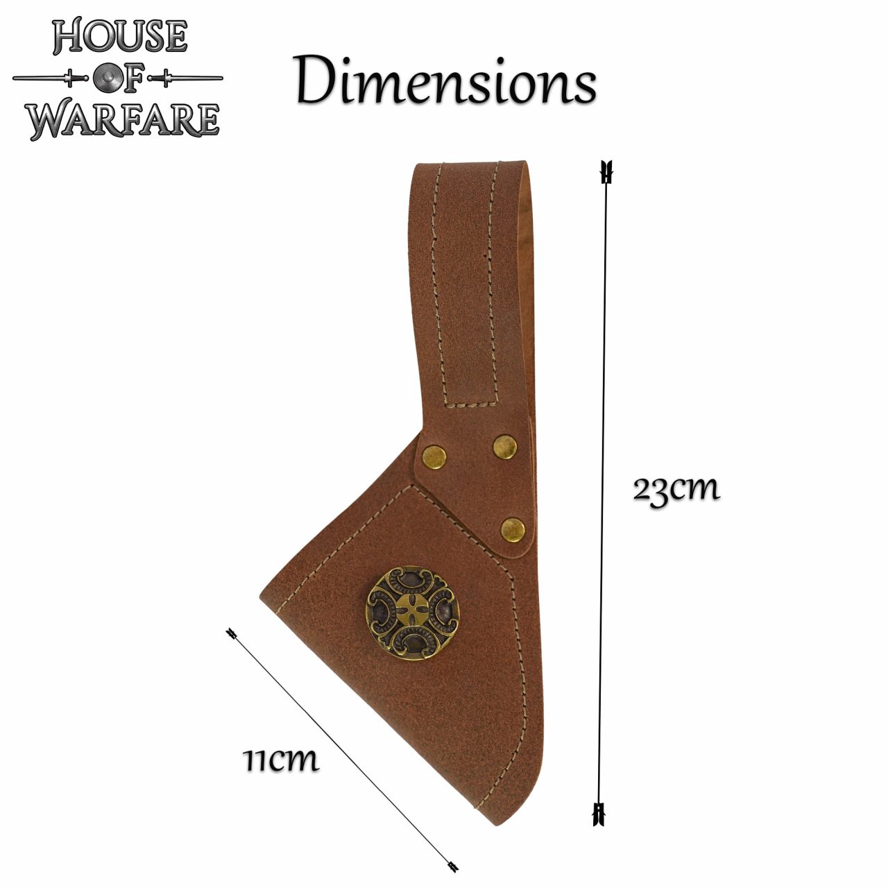 Espada Medieval de Cuero Diseño Rana Cruz Antigua - Imagen 3