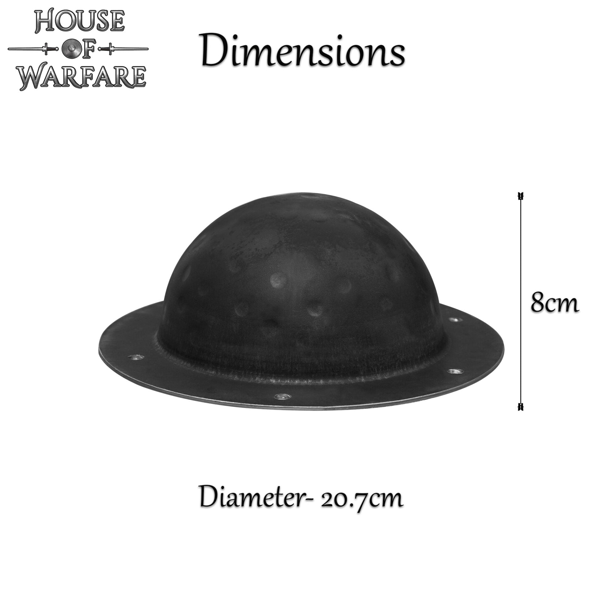 Jefe de Escudo Negro, Acero de 1,8 Mm, Listo para la Batalla - Imagen 2