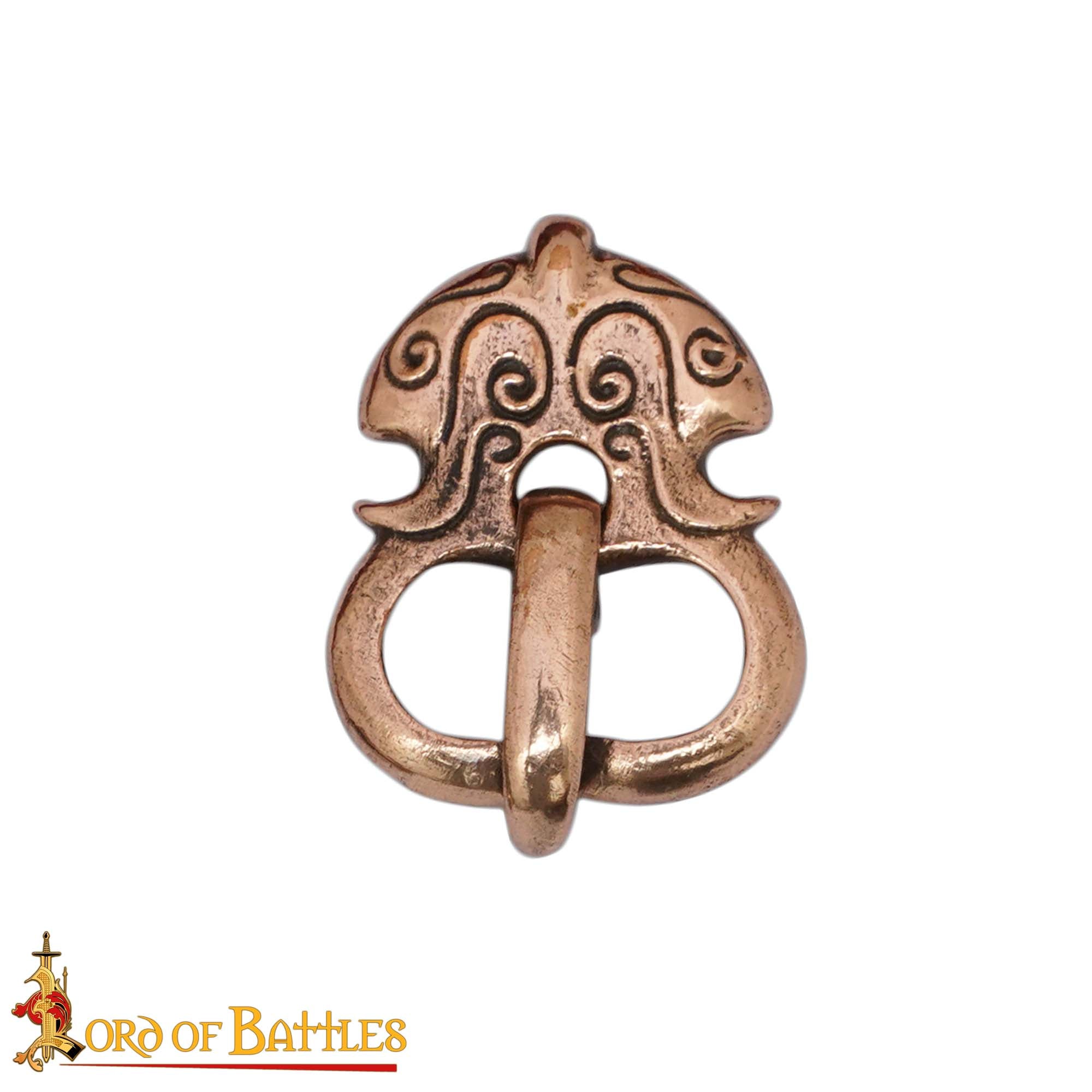 Juego de Hebillas de Cinturón Vikingas - Estilo Nórdico, Acabado en Bronce Antiguo (juego de 3) - Imagen 4