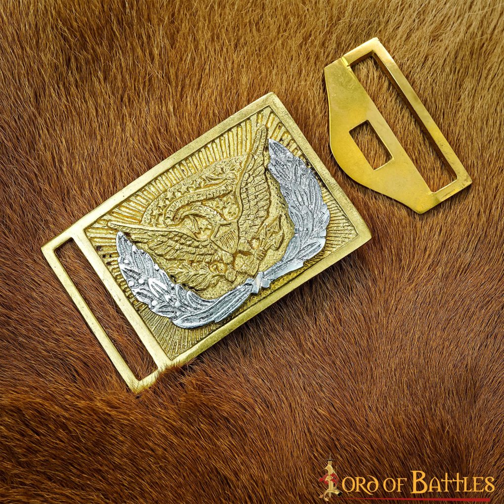 Hebilla de Cinturón de Latón Puro de Oficial de la Unión de la Guerra Civil Americana - Imagen 9