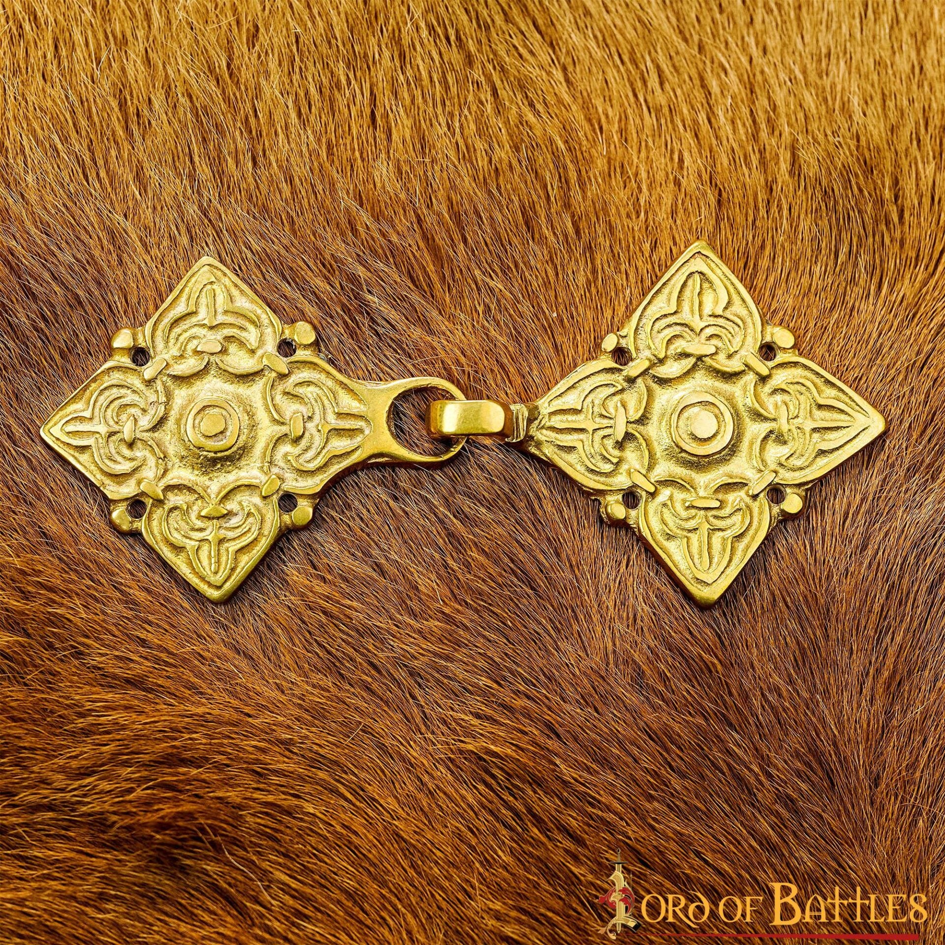 Broche de Latón Fundido para Caftán o Capa Vikinga / Rusa Histórica - Imagen 18