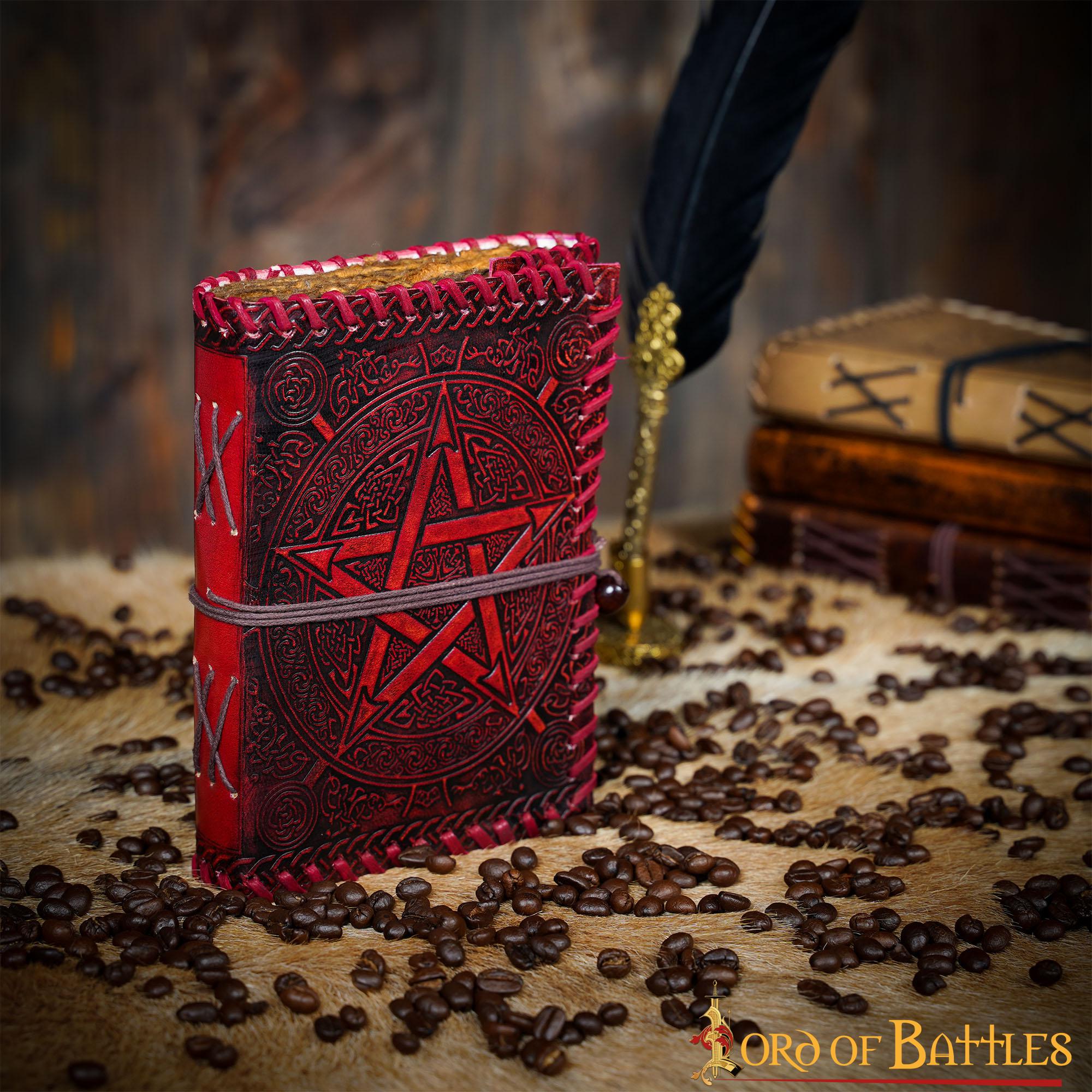 Diario Medieval Hecho a Mano Diario de Piel Auténtica Hecho a Mano - Imagen 12