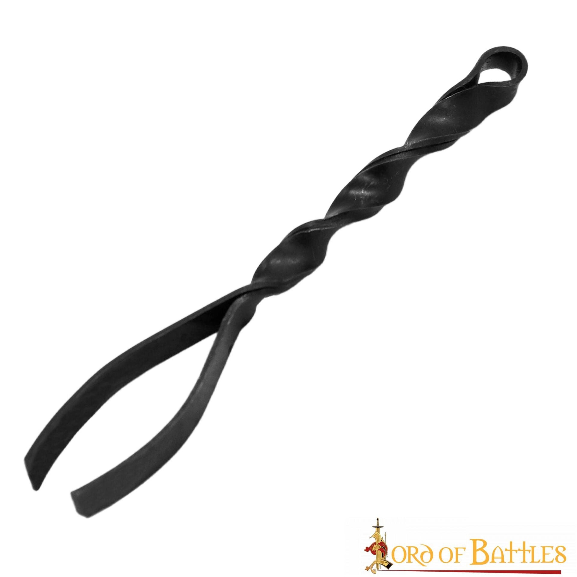 Pinza Medieval de Hierro Forjada a Mano - Herramienta Tradicional de Aseo con Mango Retorcido - Imagen 7