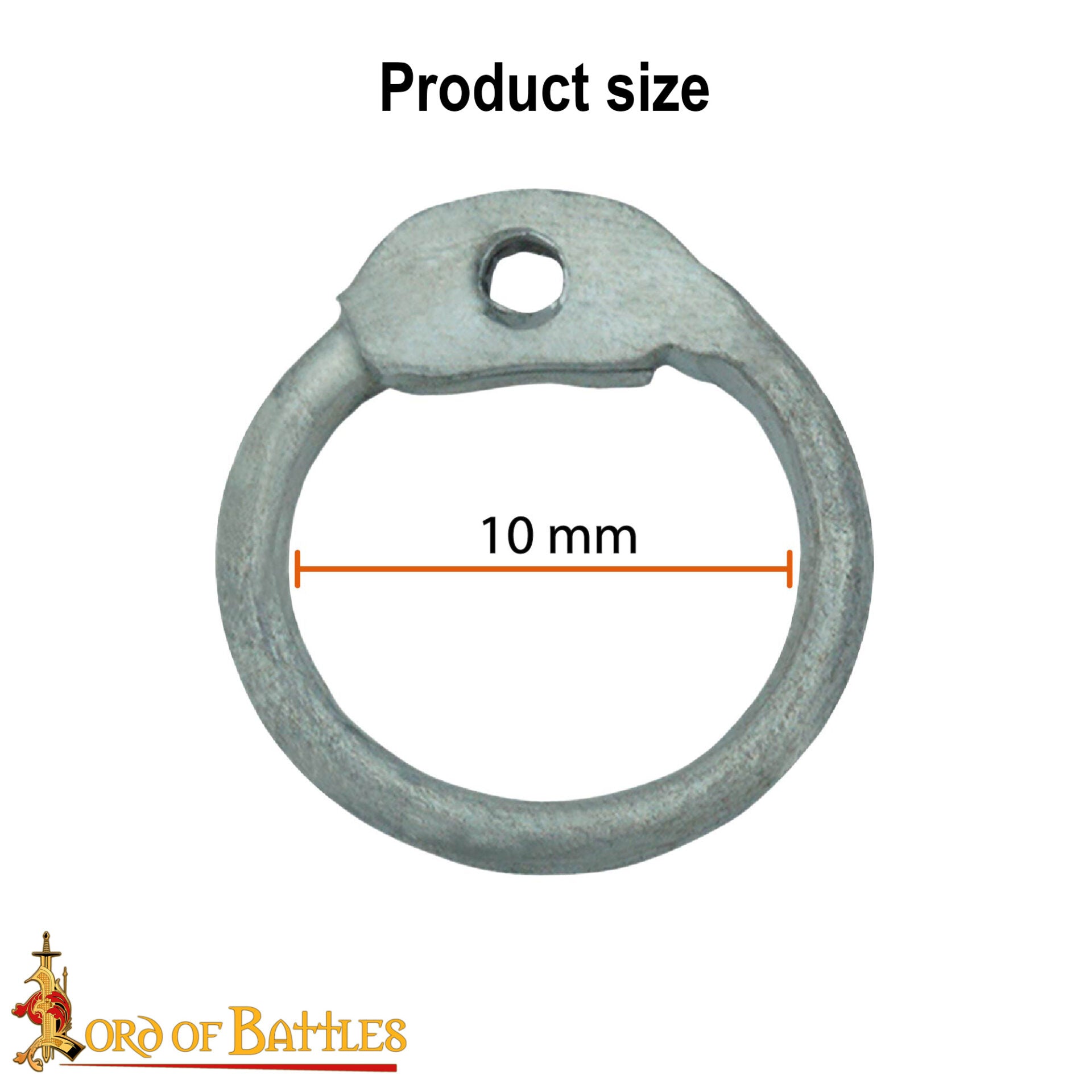 Anillos Redondos de Aluminio - Anillo Redondo con Remaches en Forma de Cúpula de 10 Mm - Calibre 16, Aluminio - Acabado Natural - 1 Kg - Ideal para Reparaciones y Bricolaje de Cota de Malla - Imagen 3