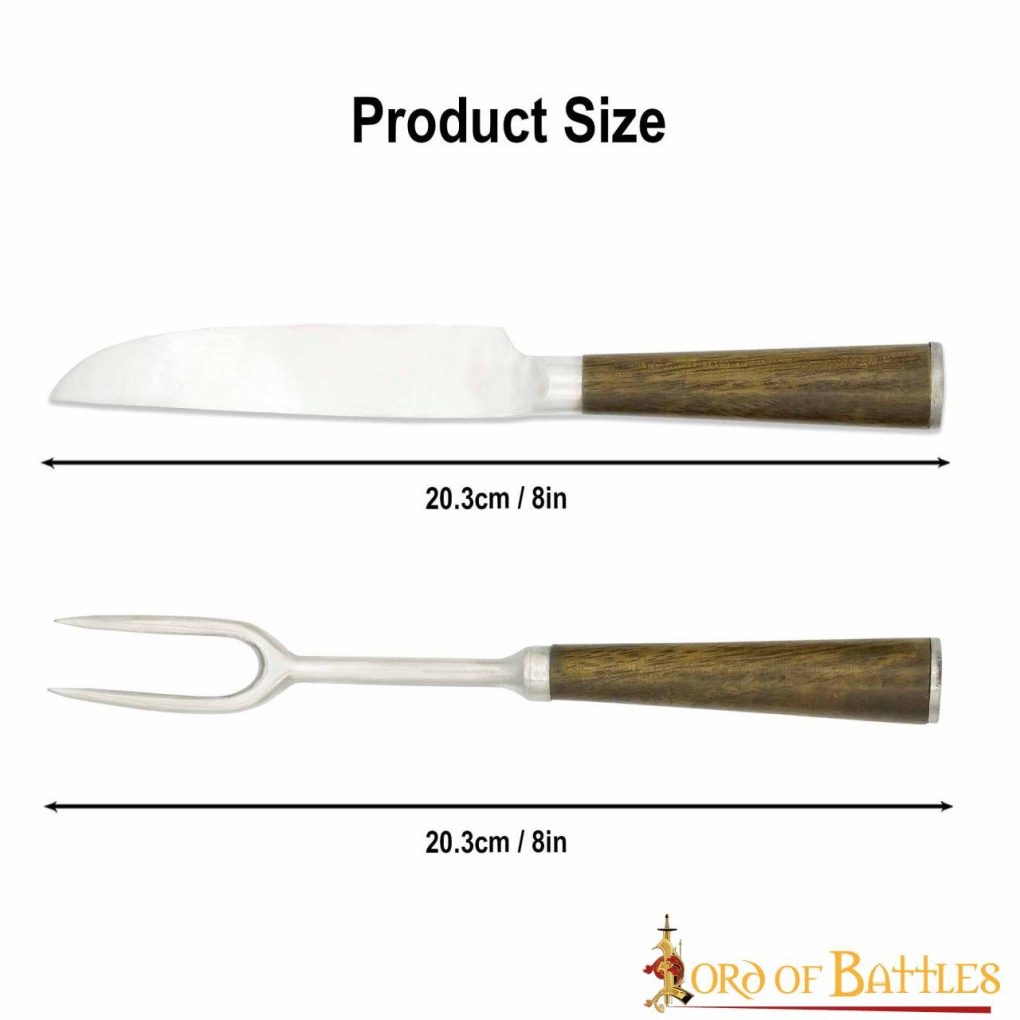 Juego de Cuchillos y Tenedores de Acero Inoxidable Totalmente Funcionales Hechos a Mano - Imagen 3
