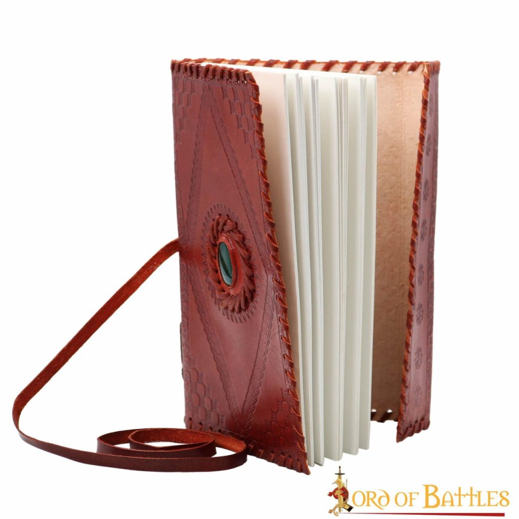 Diario Medieval de Piedra Diario Artesanal de Piel Auténtica - Imagen 2