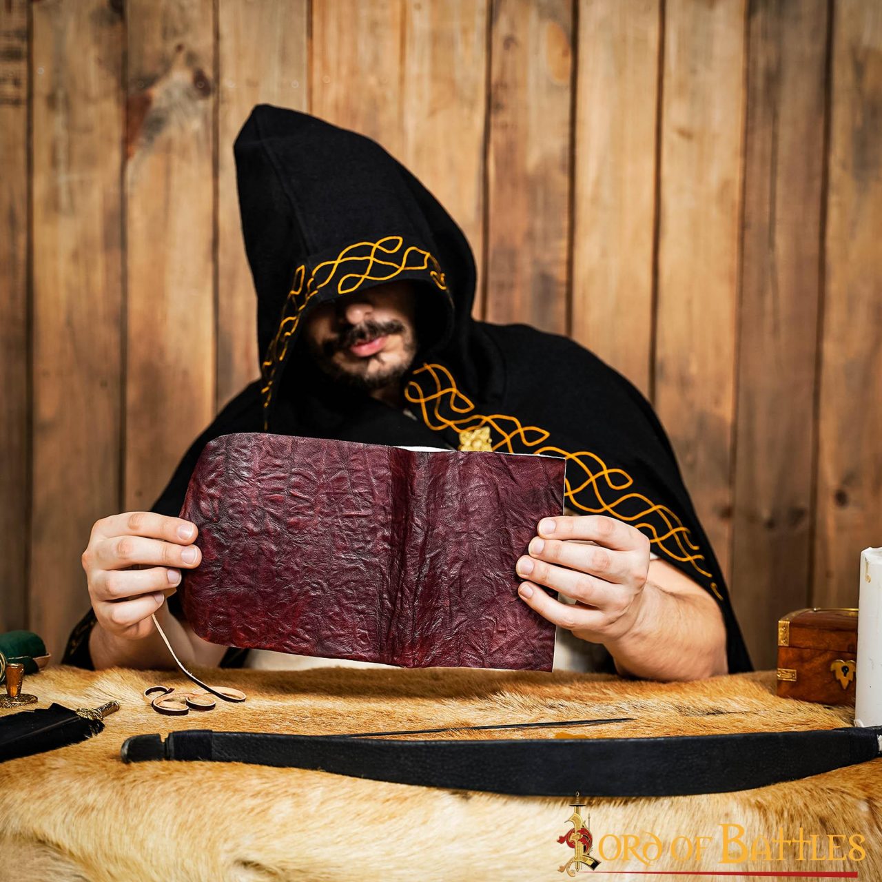 The Mythical Wanderer Diario de Pergaminos de Cuero Marrón - Imagen 5