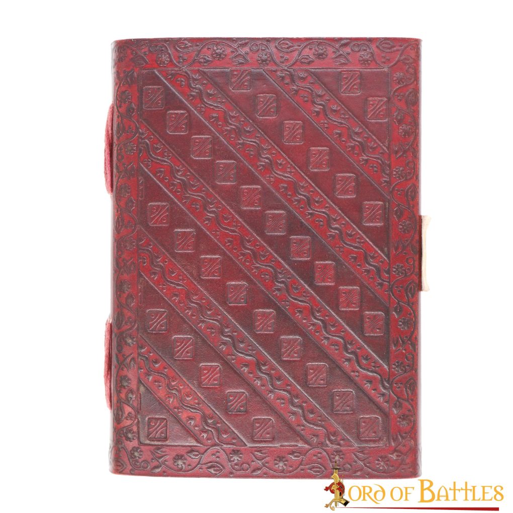 Diario Medieval de Cuero "el Árbol de la Vida" - Diario Artesanal con Cerradura de Latón - Imagen 8