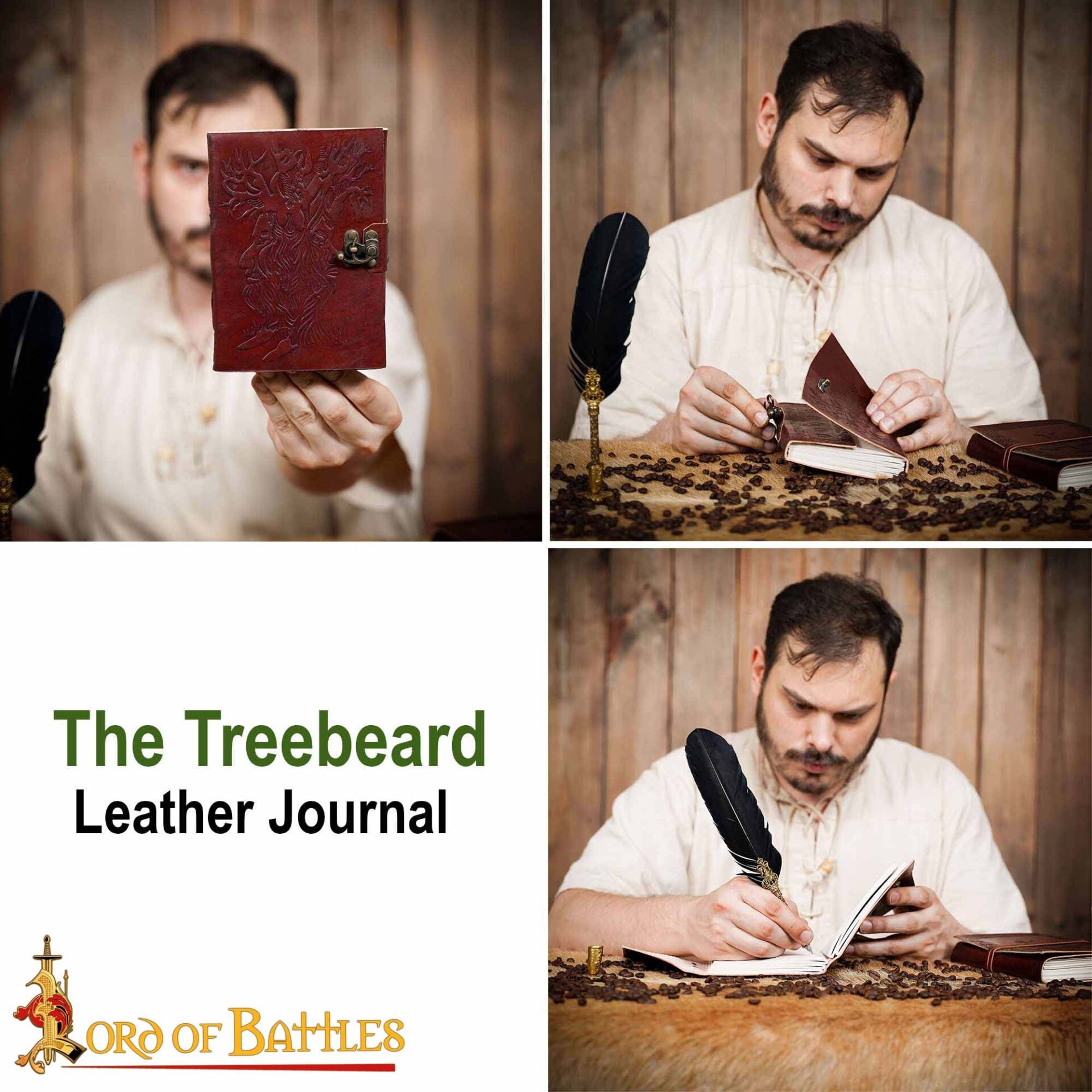 Diario de Cuero "el Árbol de la Sabiduría" Diario de Cuero Vintage Hecho a Mano - Imagen 5