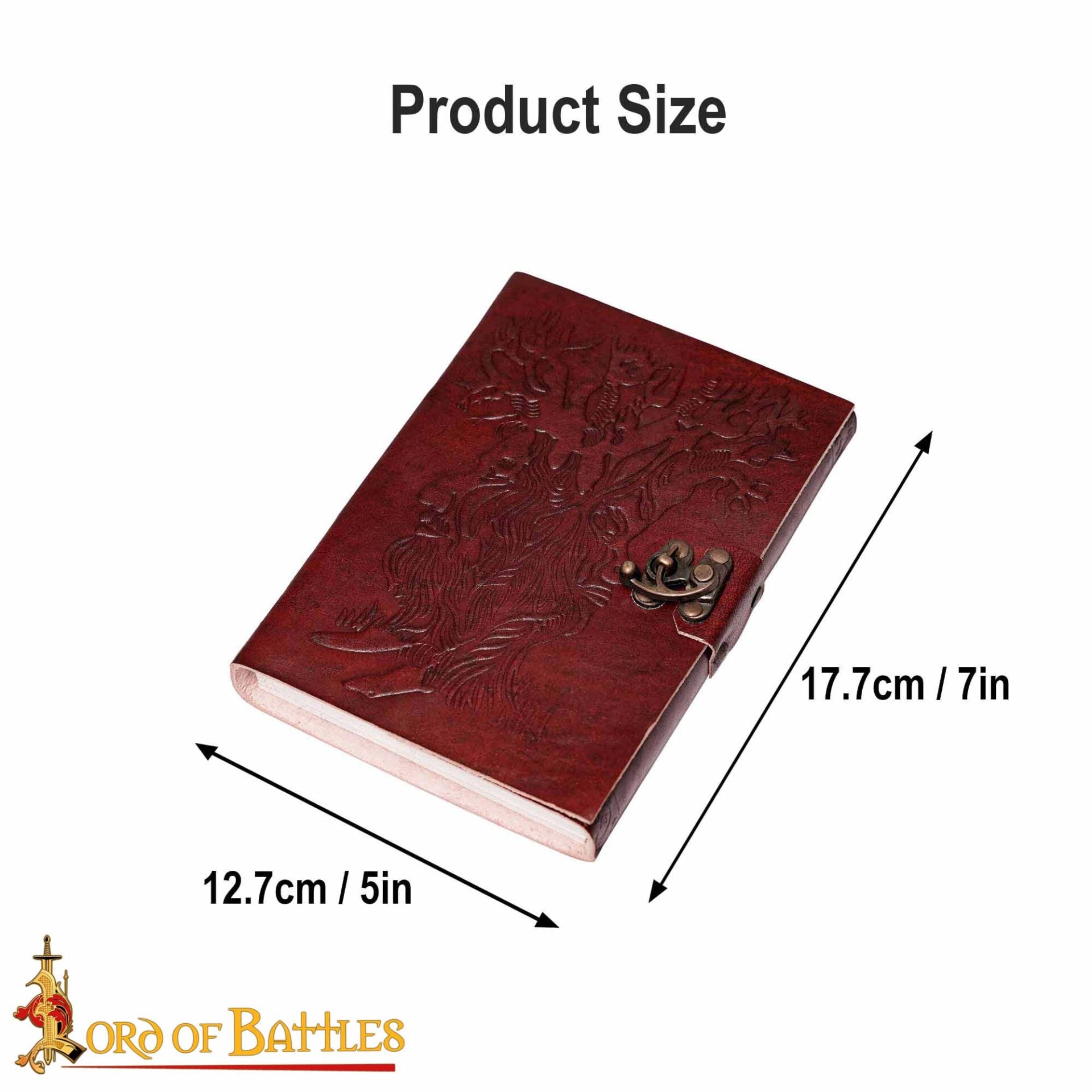 Diario de Cuero "el Árbol de la Sabiduría" Diario de Cuero Vintage Hecho a Mano - Imagen 3