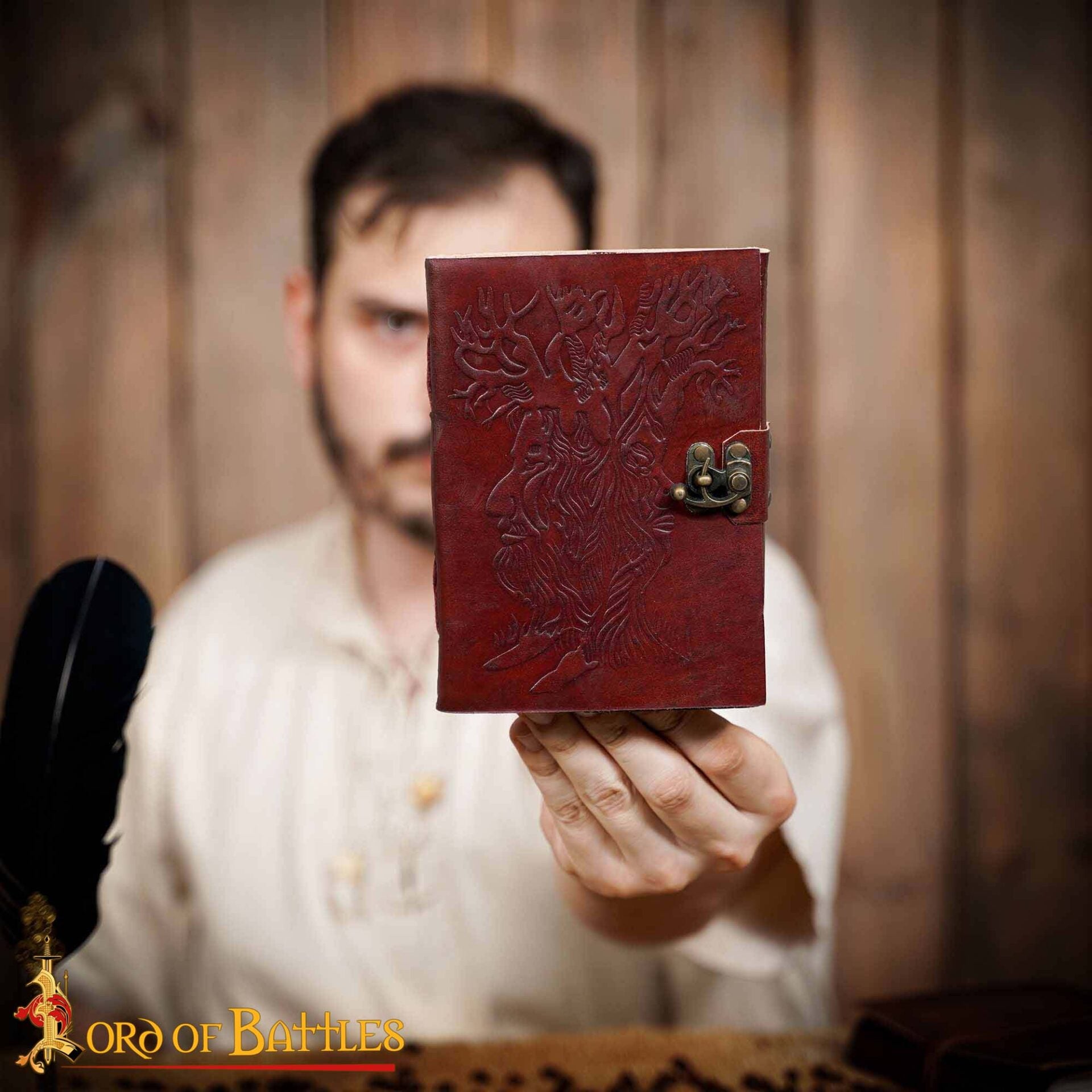 Diario de Cuero "el Árbol de la Sabiduría" Diario de Cuero Vintage Hecho a Mano - Imagen 8