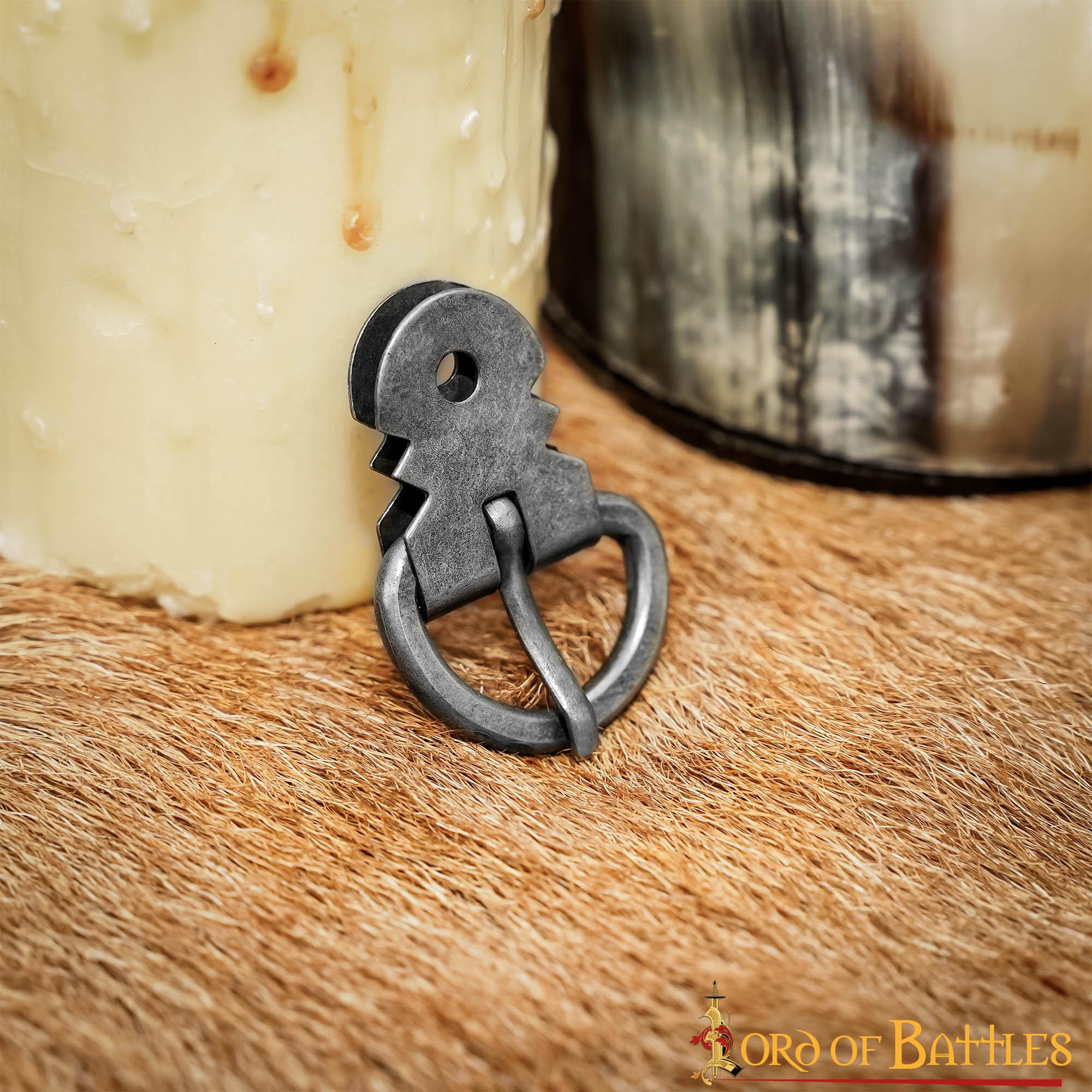 Juego de Hebillas para Armadura de Placas Medieval - Hierro Ennegrecido Forjado a Mano (juego de 5) - Imagen 14