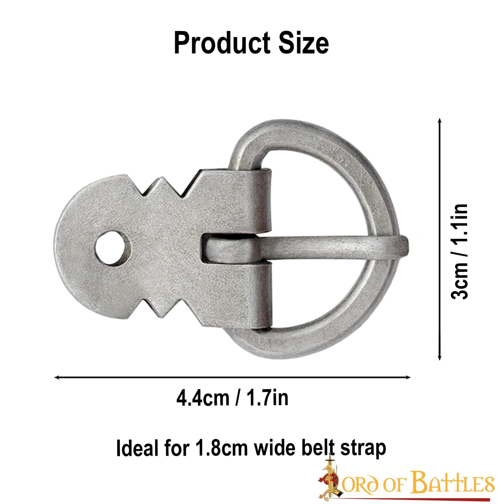 Juego de Hebillas para Armadura de Placas Medieval - Hierro Ennegrecido Forjado a Mano (juego de 5) - Imagen 22