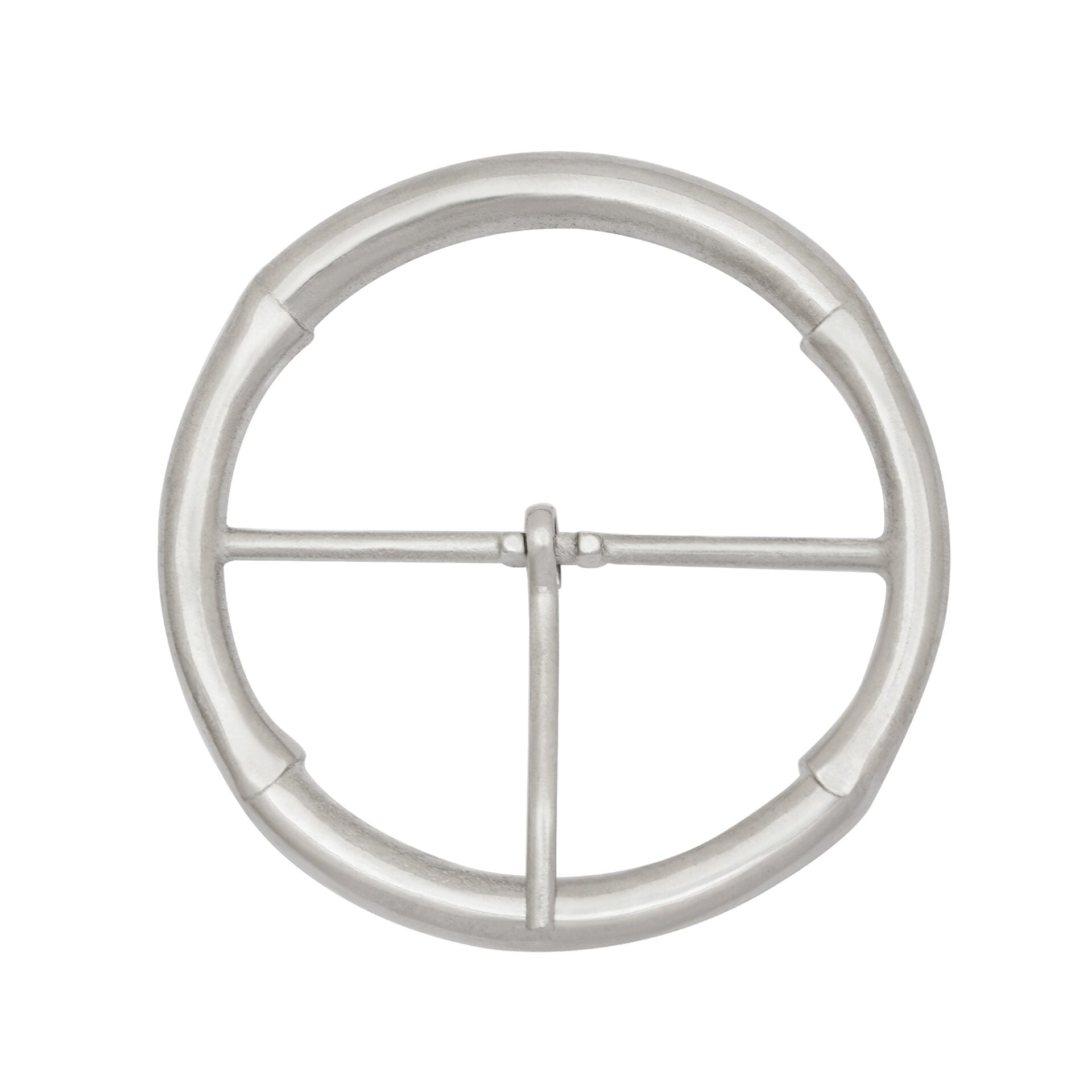 Hebilla Medieval Redonda de Acero 3,25 Pulgadas - Imagen 1