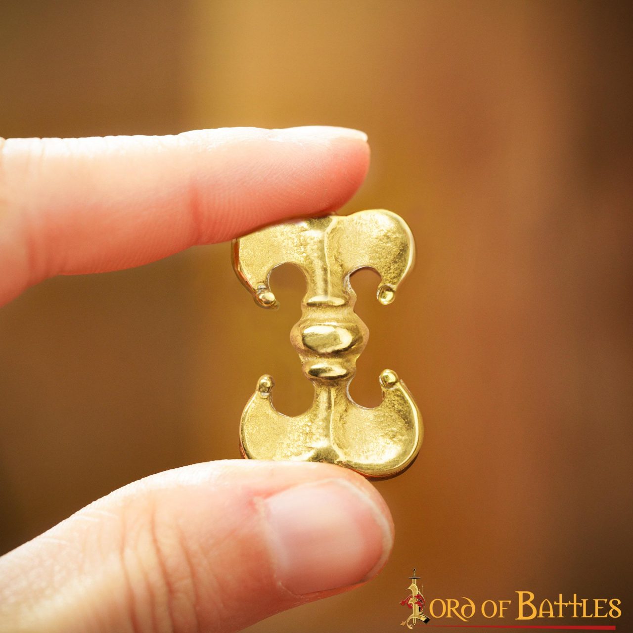 Tachuelas Medievales de Latón para Cinturón - Juego de 5 Cochos Renacentistas de Latón Macizo - Imagen 8