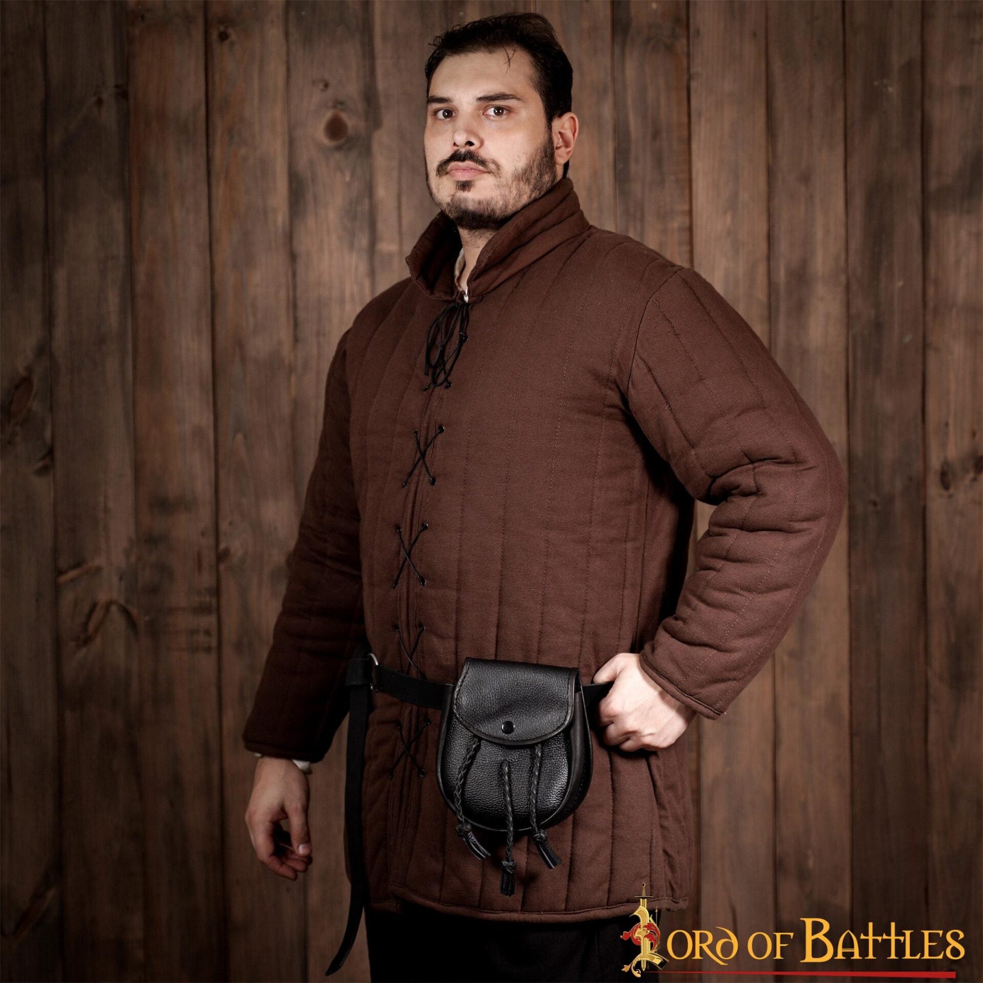 Sporran Medieval con Borlas Trenzadas Hecho a Mano de Cuero Genuino - Imagen 23