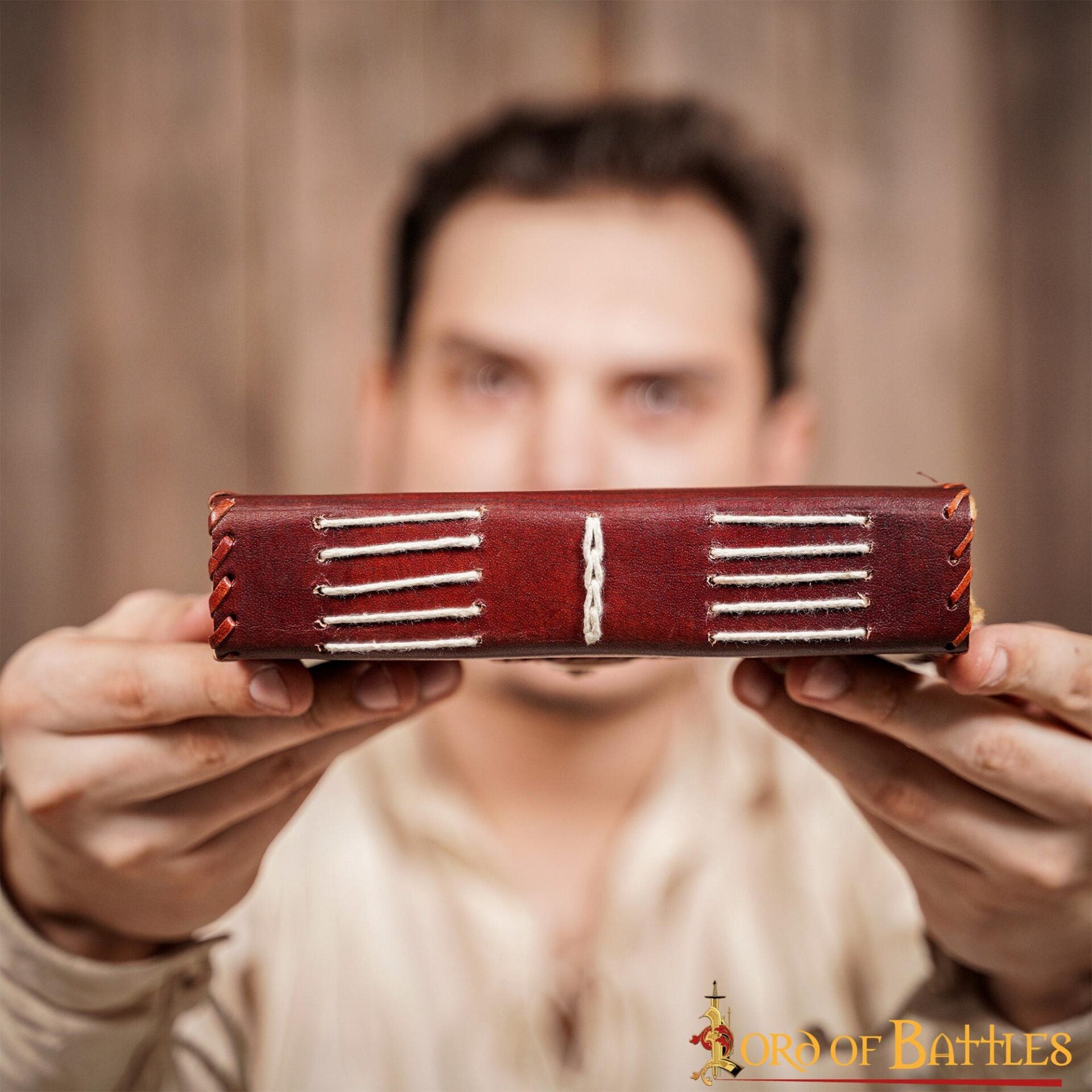 Diario Medieval de Notas de Piel Auténtica Hecho a Mano - Imagen 16