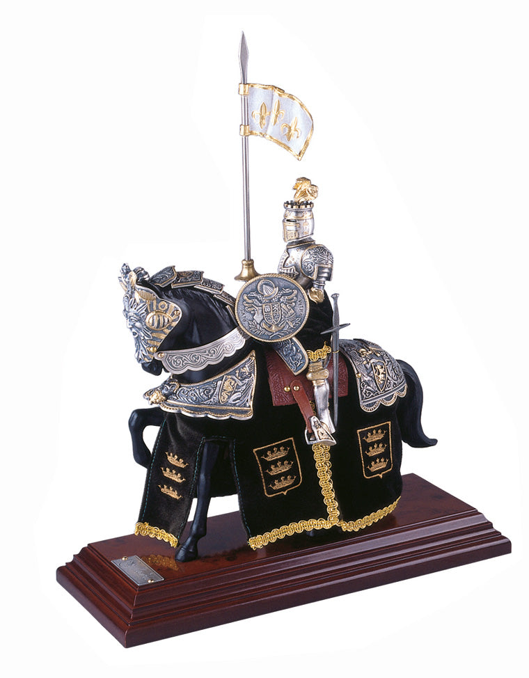 918.5 Armadura de Cavalo, Capacete de Penas Inglês, 33 cm