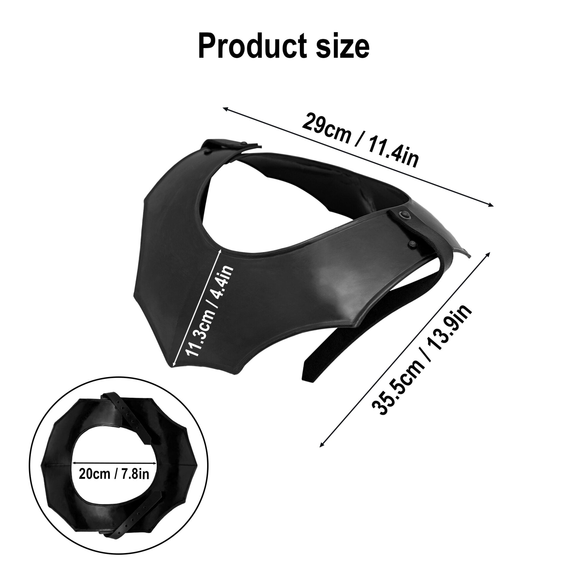 Gorget de Acero Medieval de Caballero Vengador - Imagen 13