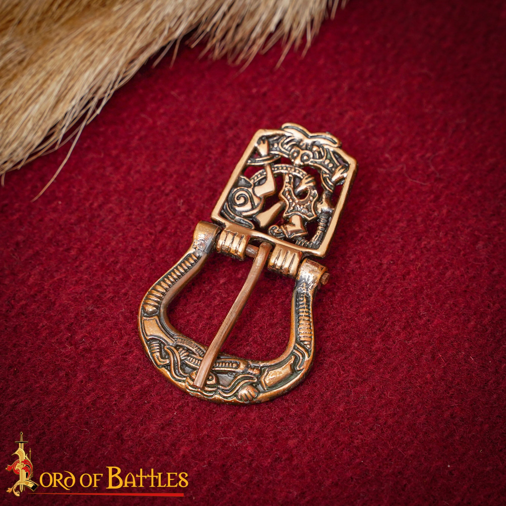 Hebilla de Bronce Vikingo del Siglo X (para Cinturones de 1,5 Cm) - Imagen 1