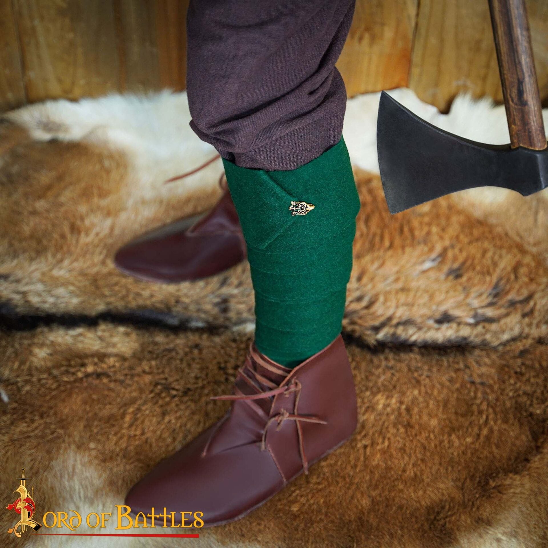 Gancho de Cuervo de Latón Vikingo del Siglo X - 3 Cm - para Envolturas de Piernas y Winingas - Imagen 2