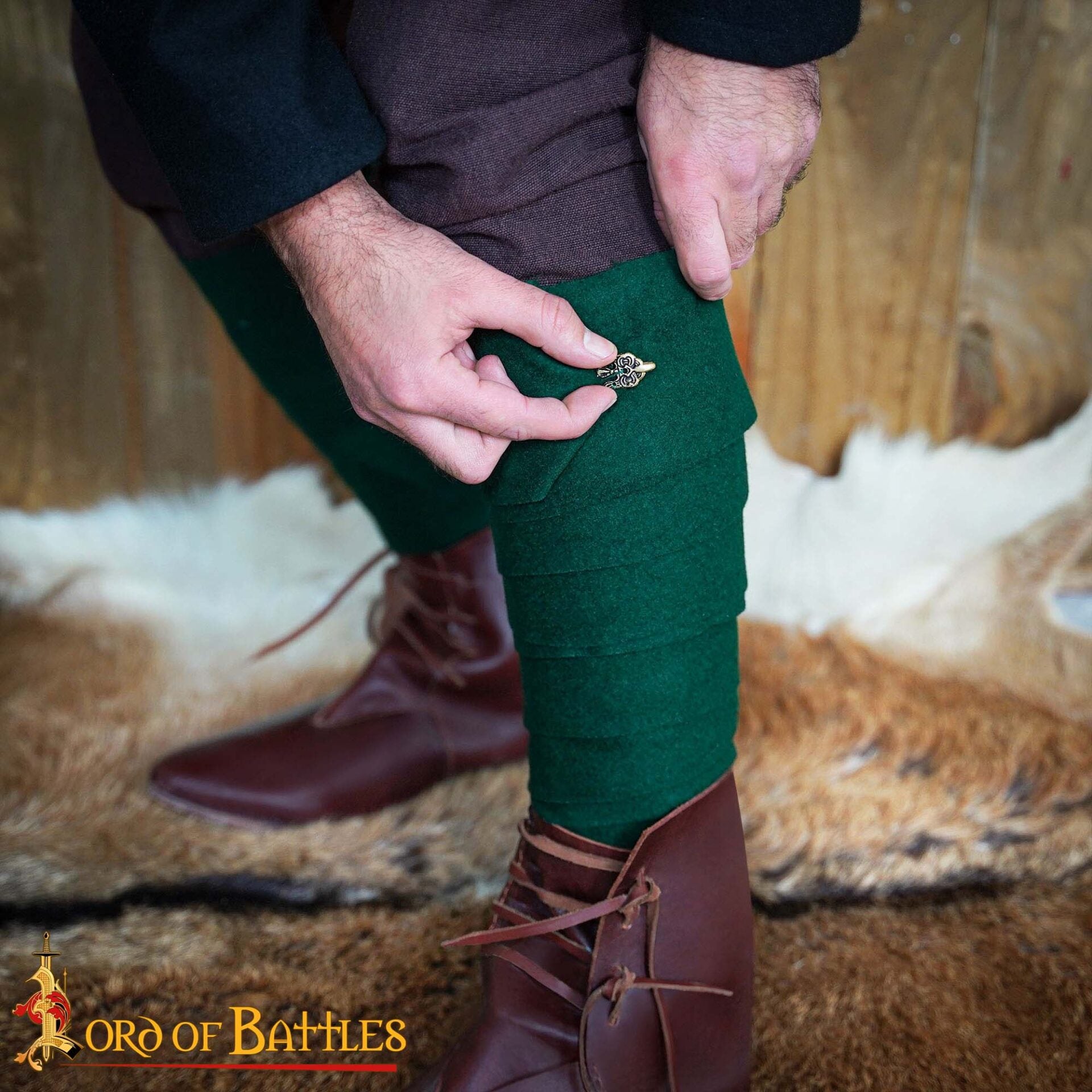 Gancho de Cuervo de Latón Vikingo del Siglo X - 3 Cm - para Envolturas de Piernas y Winingas - Imagen 7