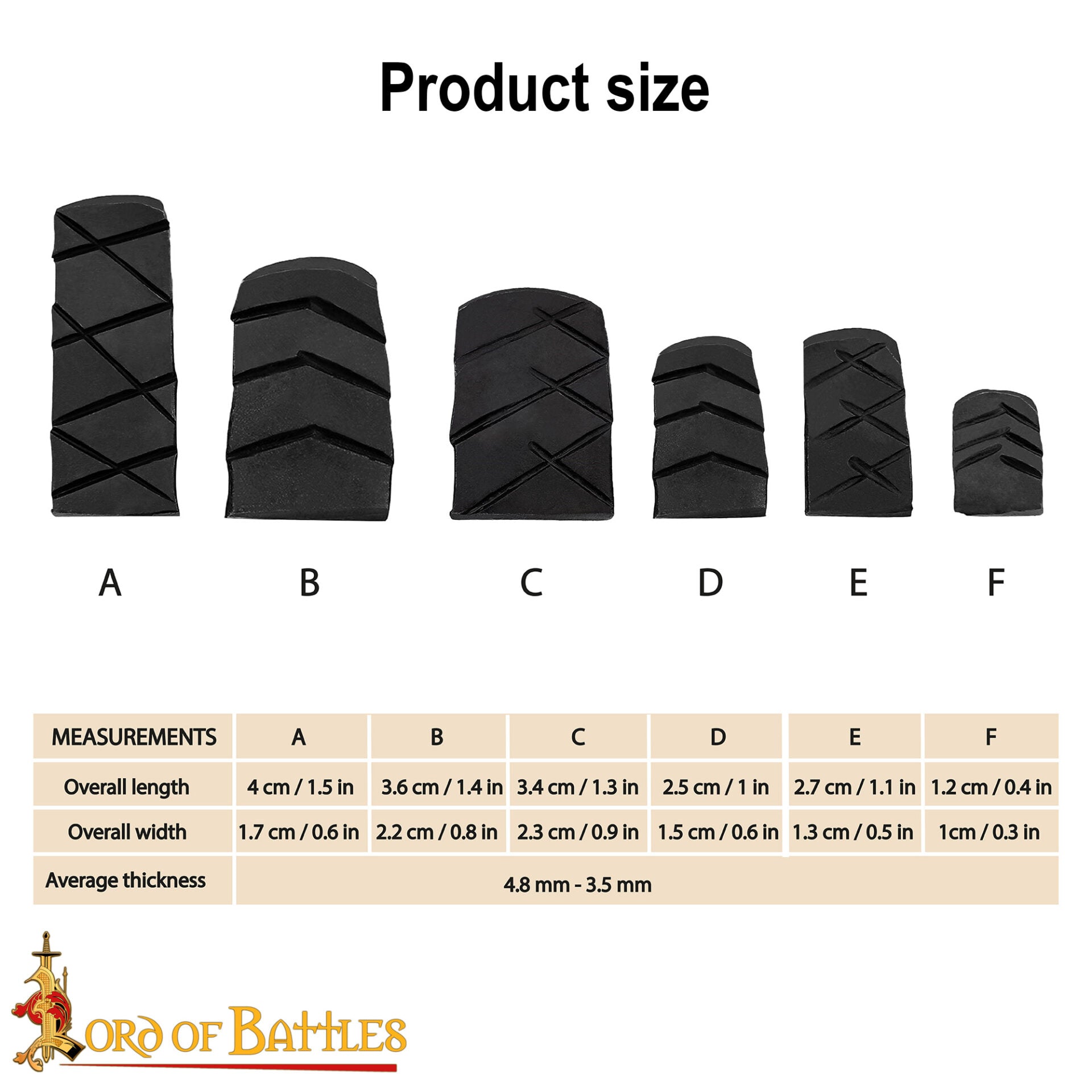 Juego de Cuñas para Hacha de Acero Forjado a Mano - Cuñas Texturizadas de 6 Piezas para Ajuste de Hachas y Martillos - Imagen 3