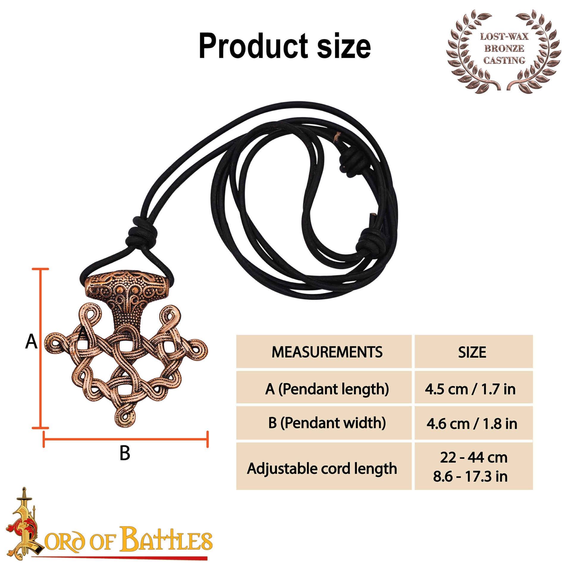 Colgante Cruz Vikinga Hiddensee Bronce Macizo con Cordón de Cuero | Diseño Nórdico del Siglo Ix - Imagen 3