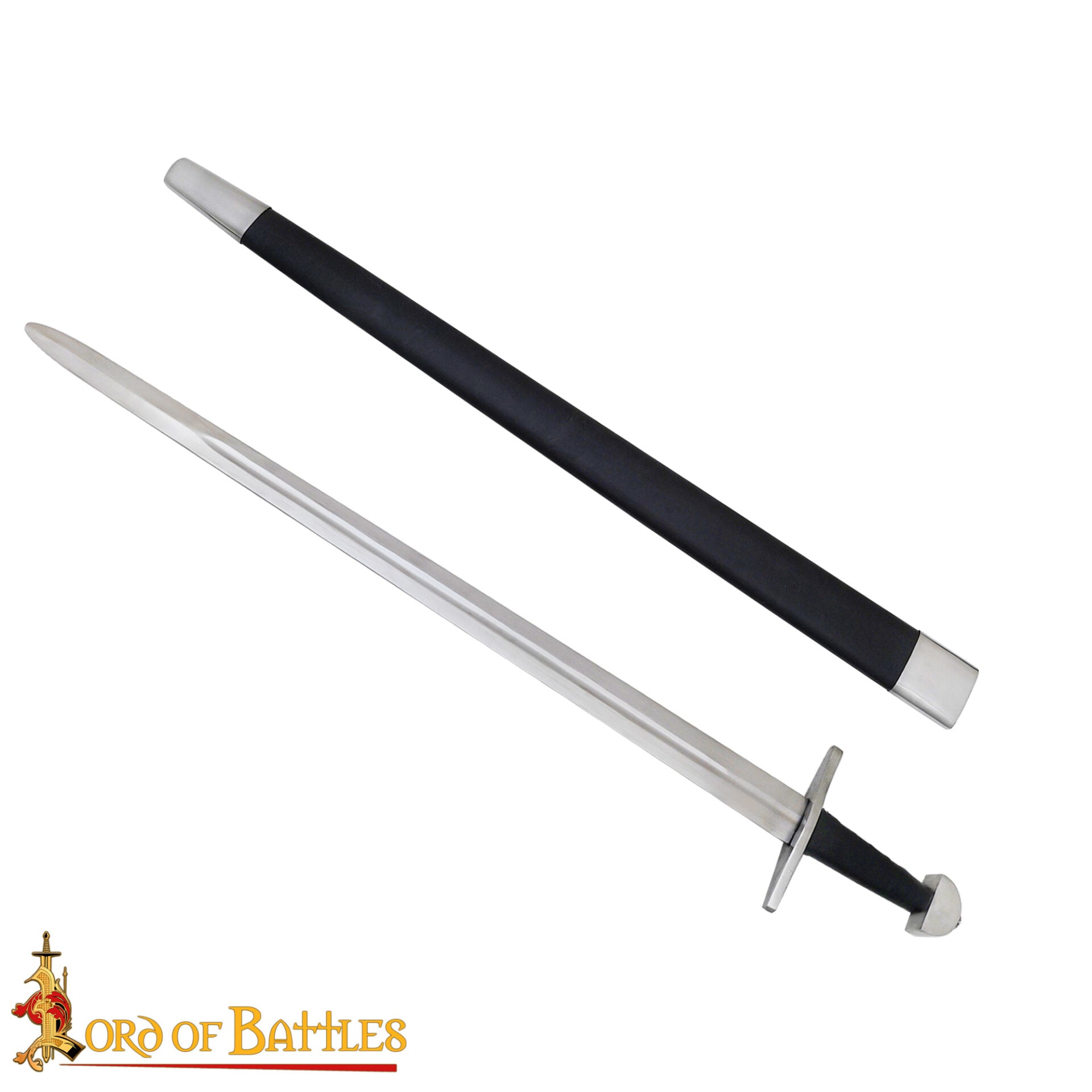 Espada Vikinga Forjada a Mano Tradicionalmente con Vaina - Hoja Funcional de 38 Pulgadas - Imagen 4