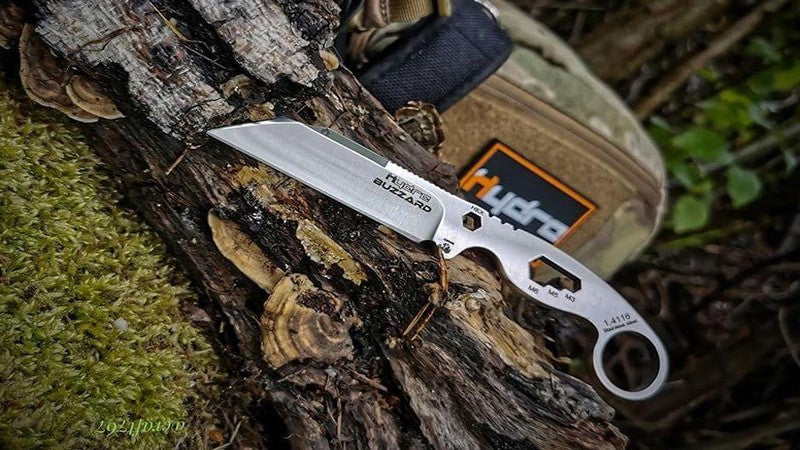 Cuchillo Buzzard White Hawk HK-01SBL