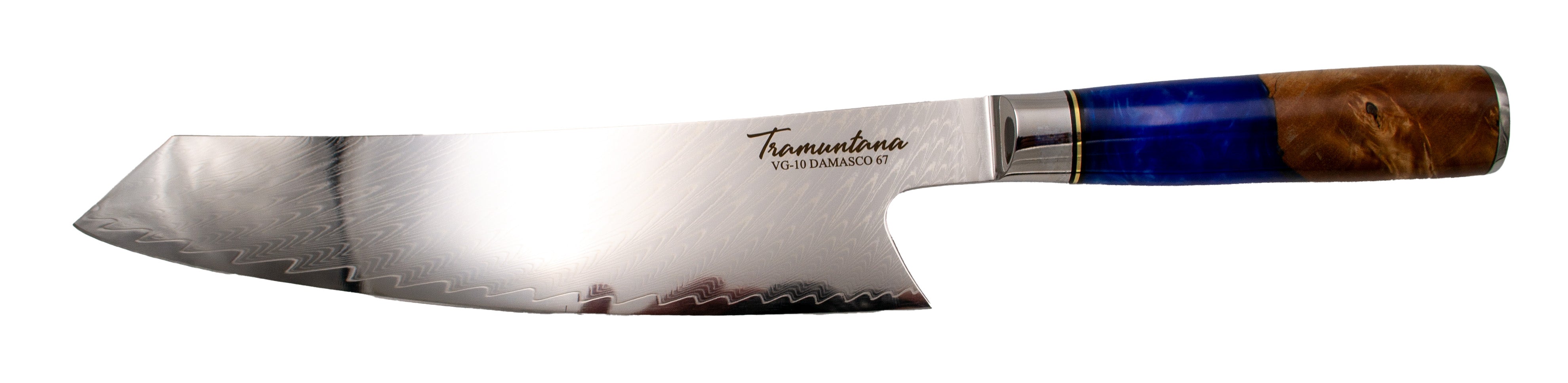 Imagen de Cuchillo Kiritsuke Tramuntana Cd01 Damasco Vg10 parte de nuestra colección en Espadas y más, sitio oficial.