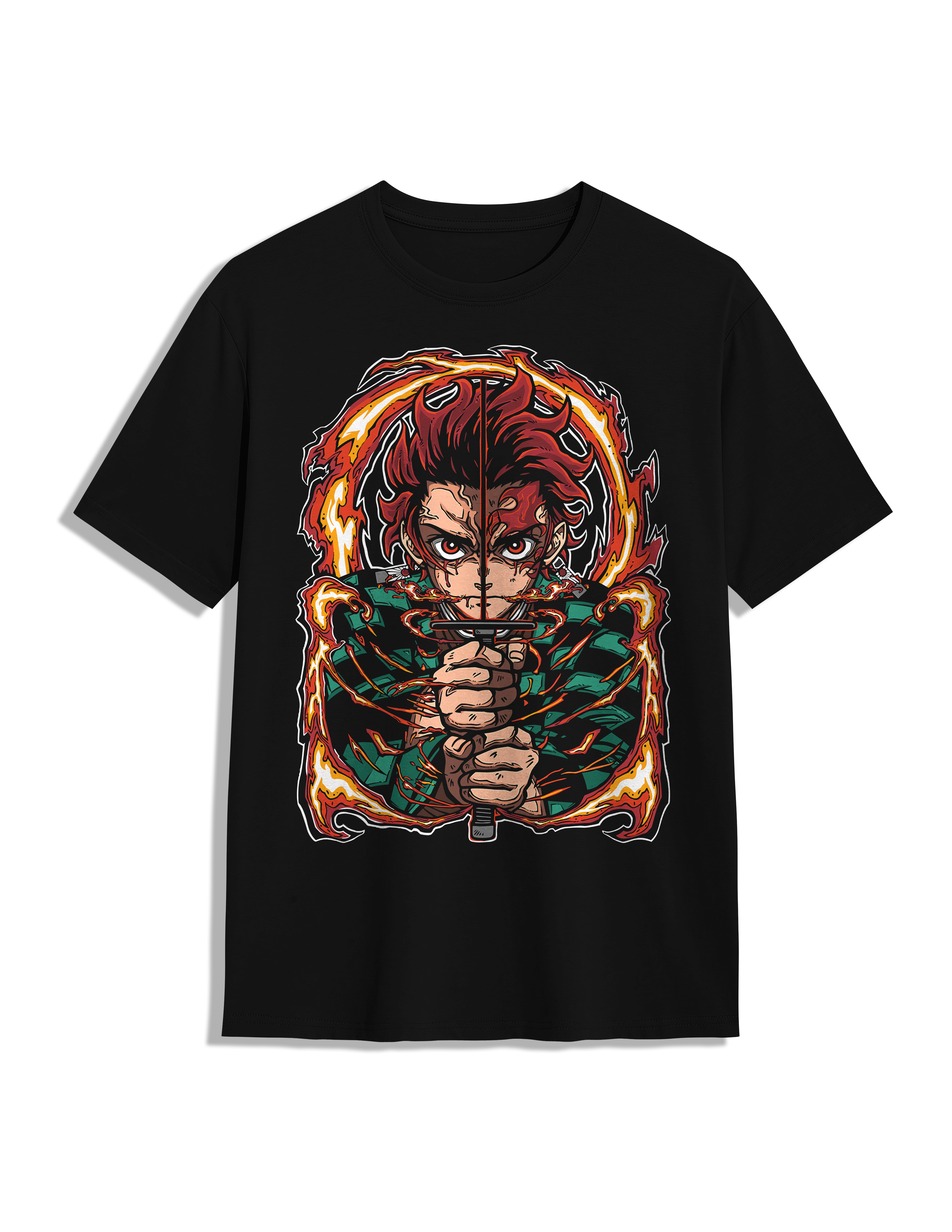 Pack Katana Bambú Nueva Tanjiro Kamado Kimetsu no Yaiba + Camiseta Tanjiro + Katanero de Regalo