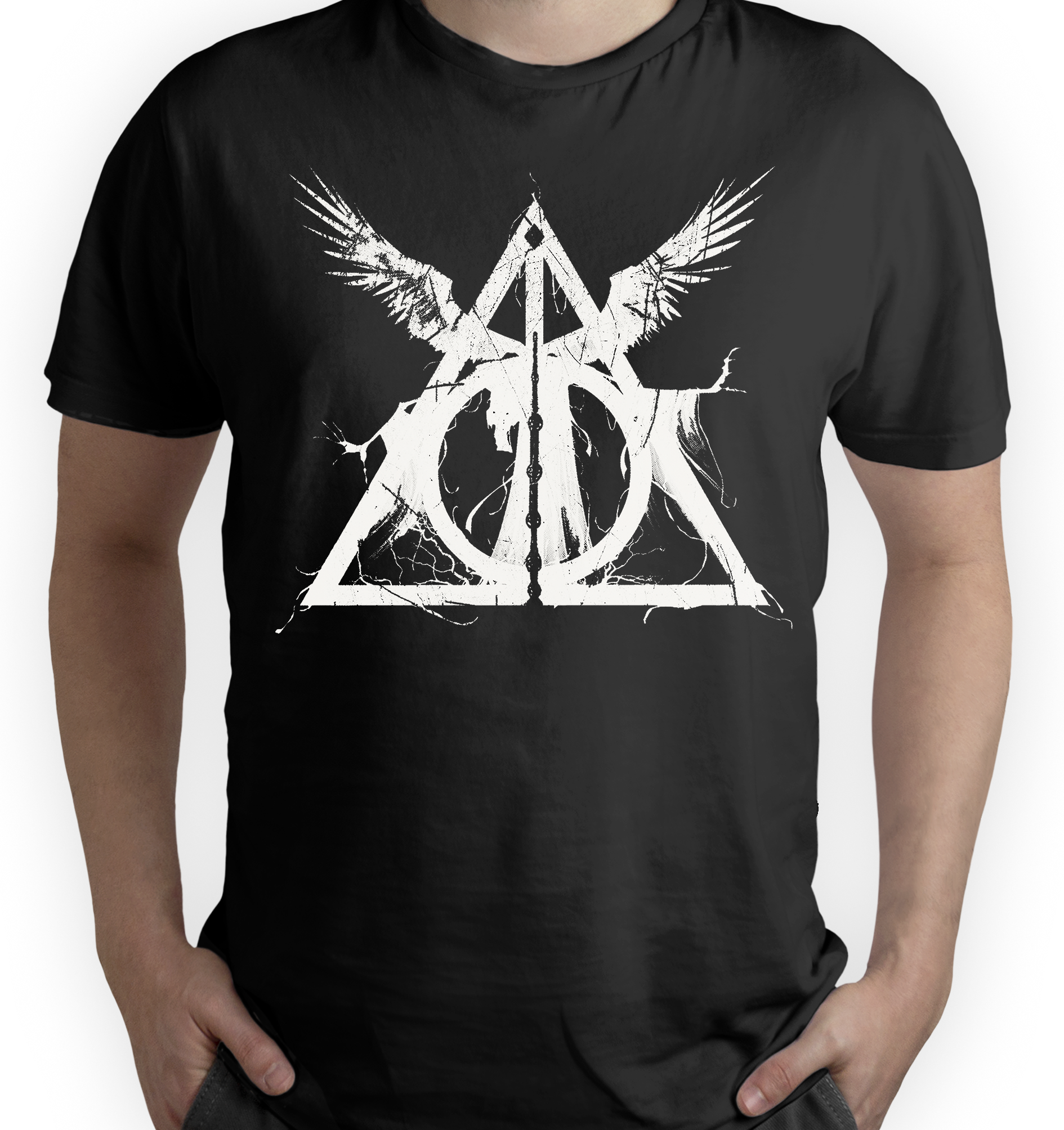Imagen de Camiseta Harry Potter Las Reliquias de la Muerte parte de nuestra colección en Espadas y más, sitio oficial.