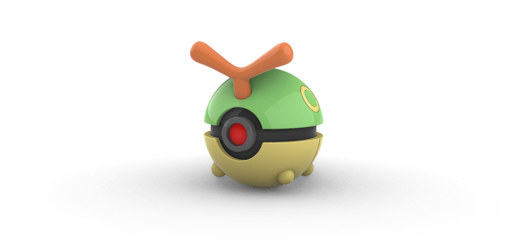 Imagen de Pokeball Artesanal Caterpie parte de nuestra colección en Espadas y más, sitio oficial.