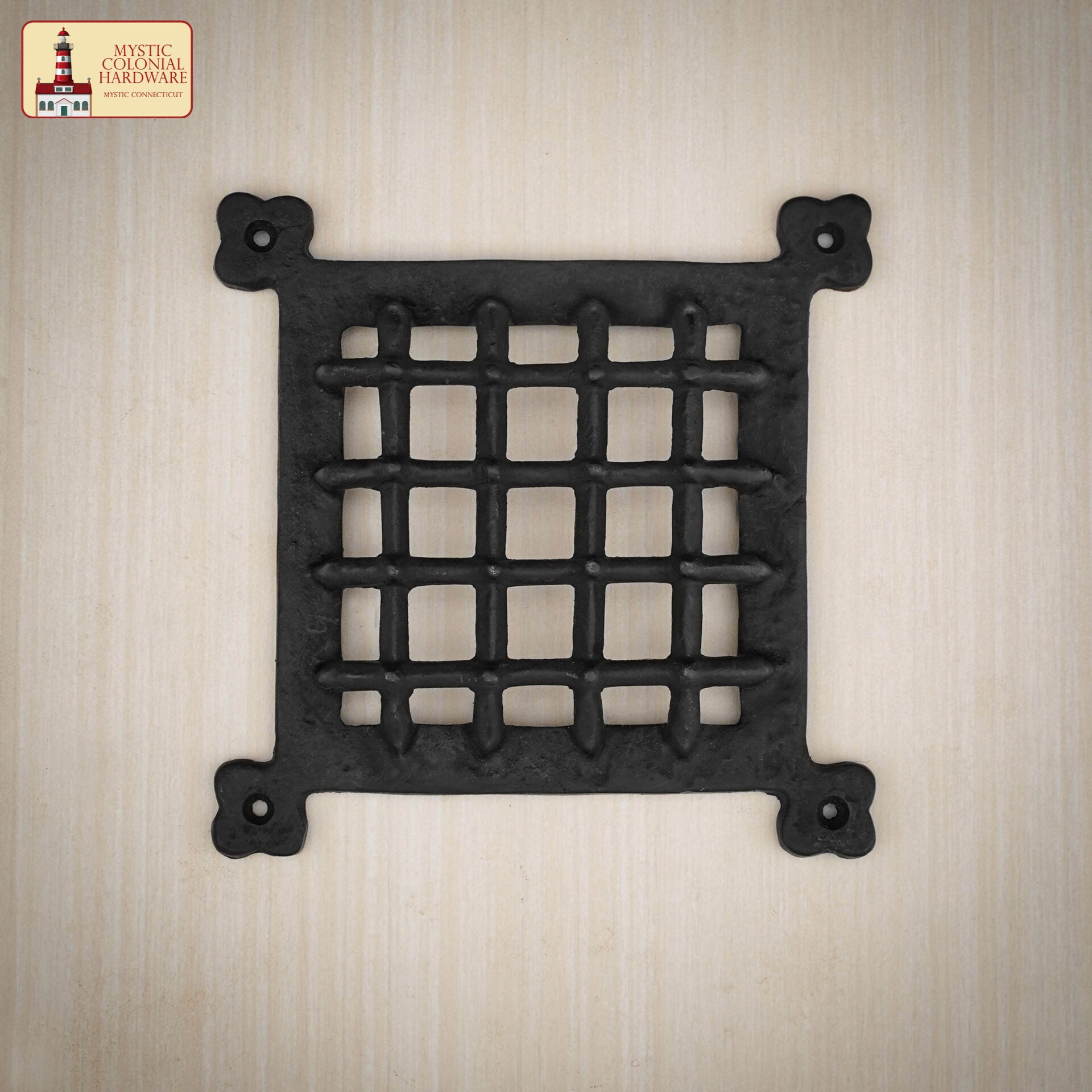 Rejilla Decorativa de Hierro Fundido Macizo de Mystic Colonial Hardware - Cubierta de Ventilación Rústica para Armarios, Persianas, Puertas y Salidas de Aire - Imagen 2