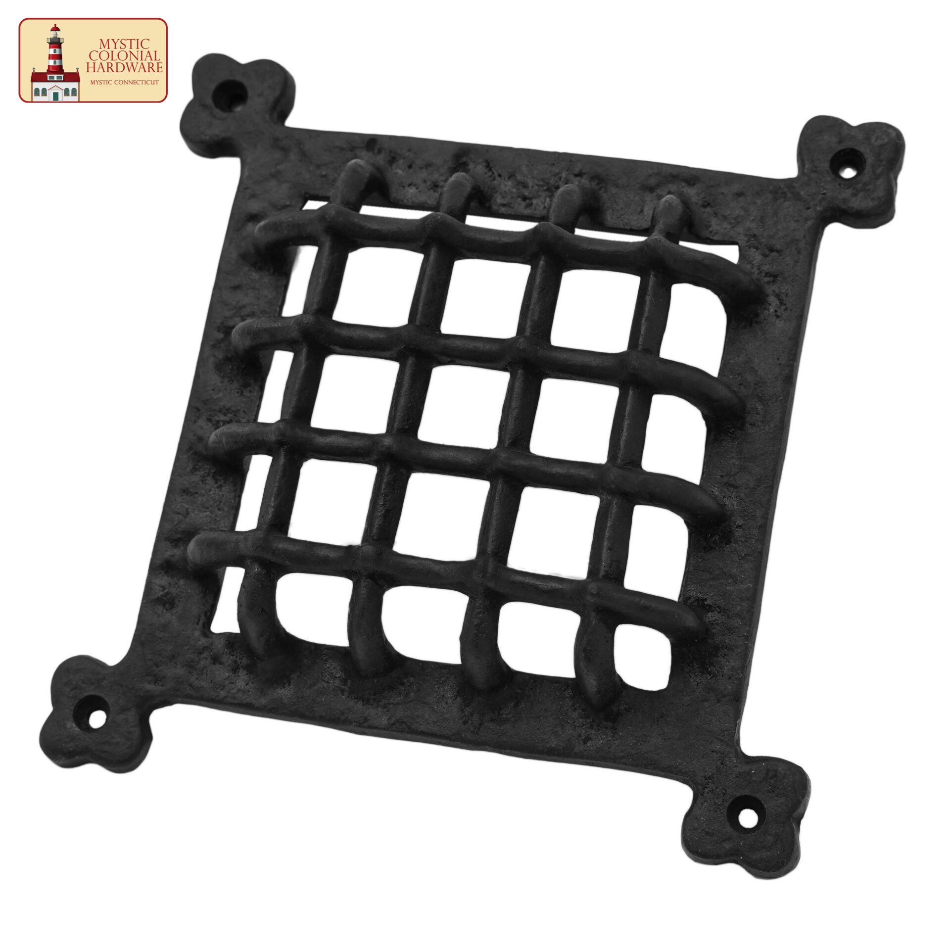 Rejilla Decorativa de Hierro Fundido Macizo de Mystic Colonial Hardware - Cubierta de Ventilación Rústica para Armarios, Persianas, Puertas y Salidas de Aire - Imagen 4