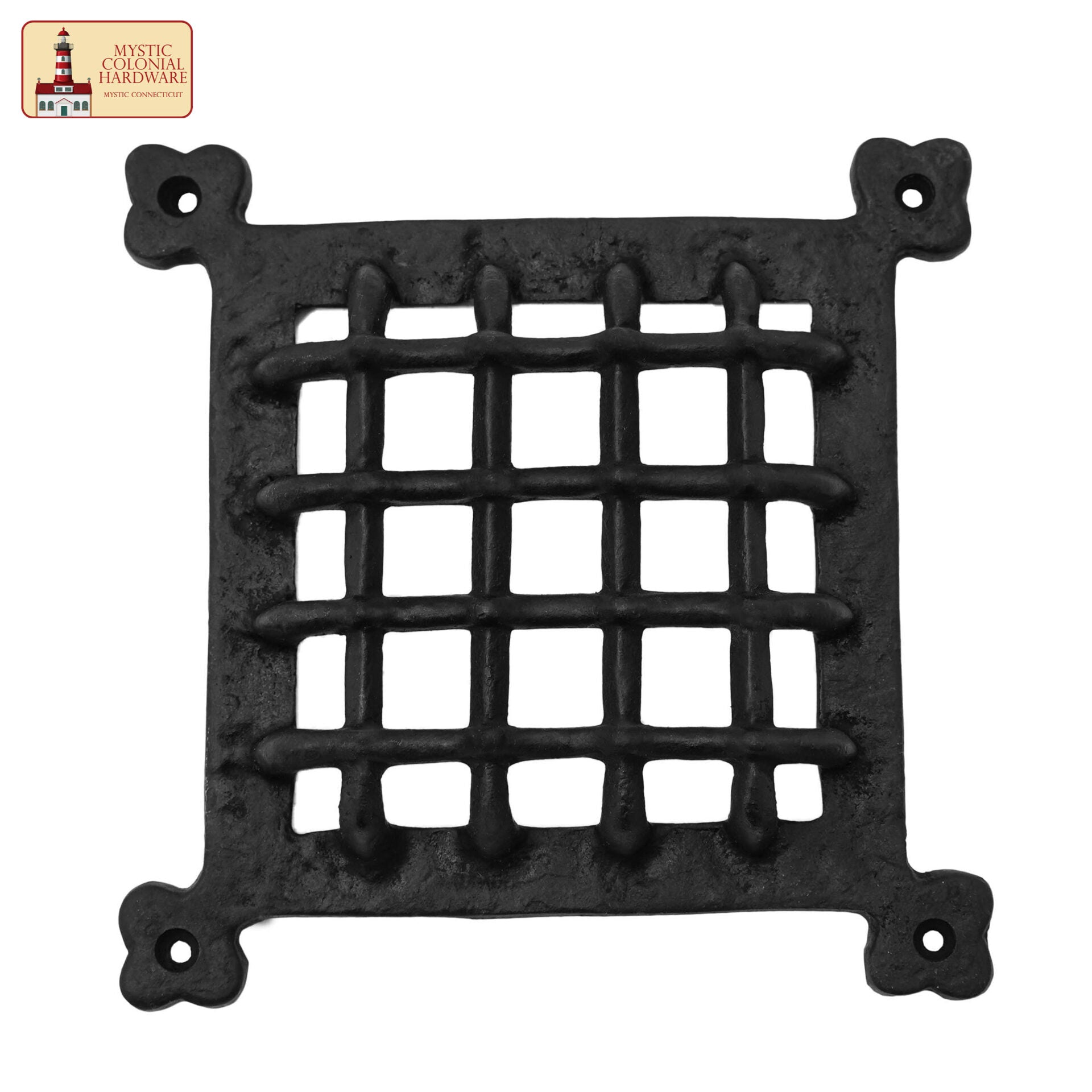 Rejilla Decorativa de Hierro Fundido Macizo de Mystic Colonial Hardware - Cubierta de Ventilación Rústica para Armarios, Persianas, Puertas y Salidas de Aire - Imagen 5