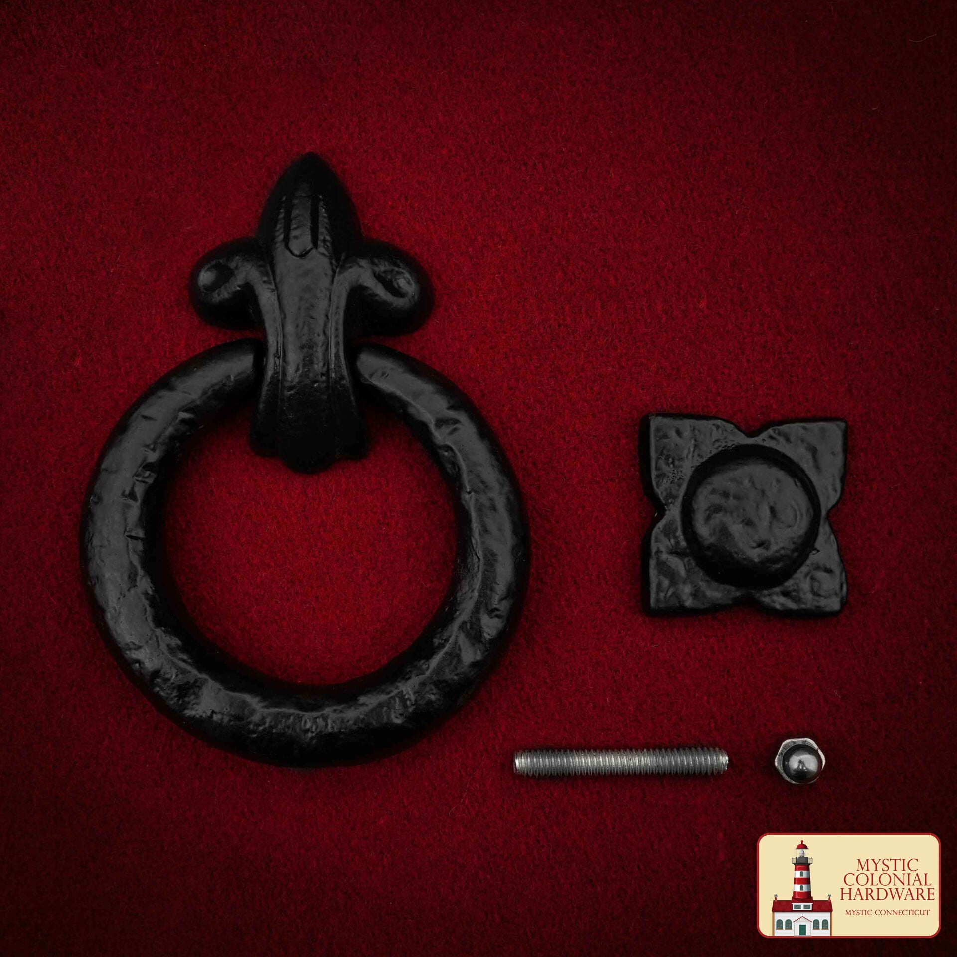 Aldaba de Hierro Fundido para Puerta de Entrada Aldaba Antigua Hecha a Mano - Imagen 1