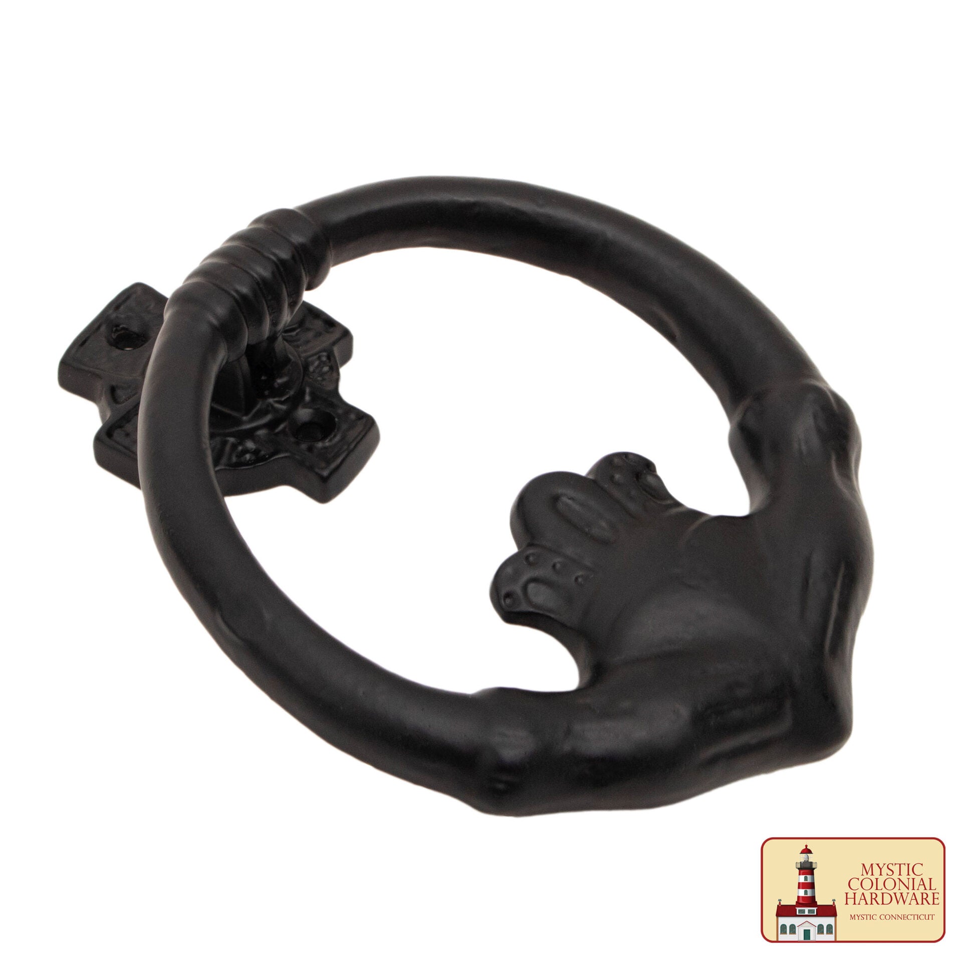 Claddagh Aldaba de Hierro Forjado Macizo Victoriana, Colonial, Retro, Steampunk, Gótica, Barroca Medieval - Imagen 6